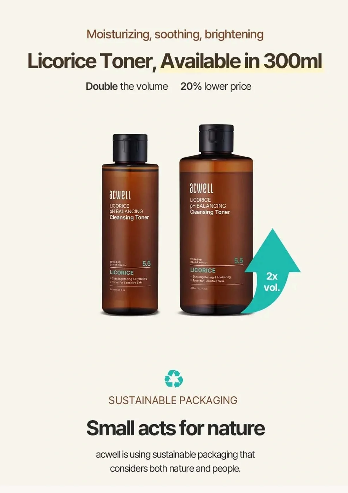 [ACWELL] Licorice PH Balancing Cleansing Toner 150ml - Image 12