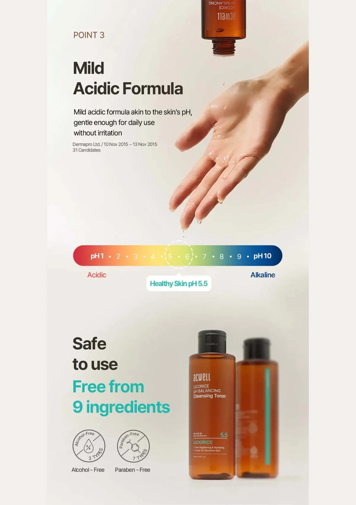 [ACWELL] Licorice PH Balancing Cleansing Toner 150ml - Image 10