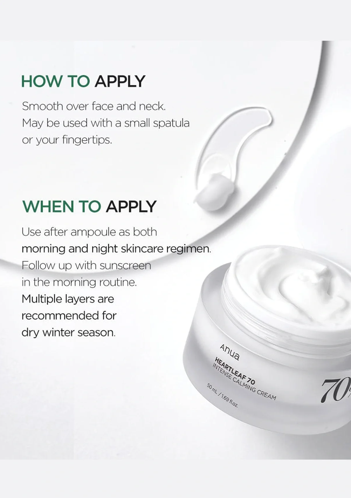 [ANUA] Heartleaf 70% Intense Calming Cream 50ml - Image 6