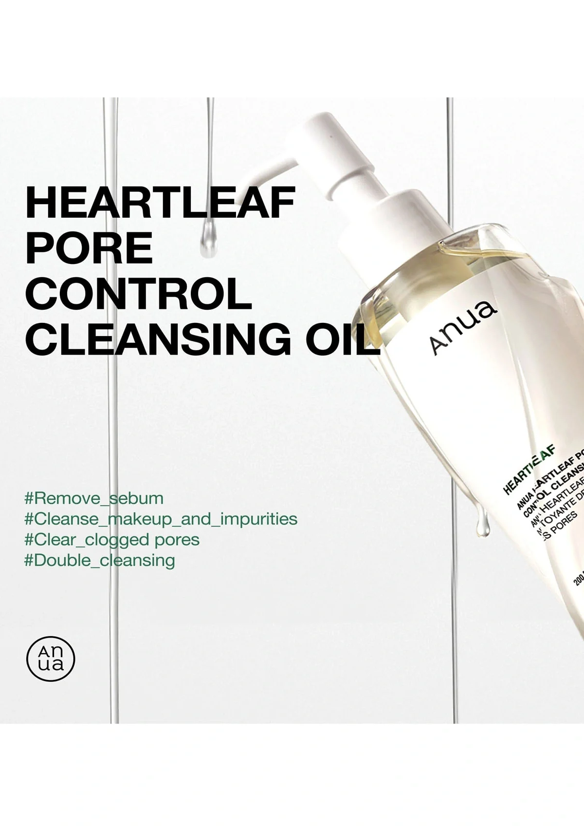 [ANUA] Heartleaf Pore Control Cleansing Oil 200ml - Image 3