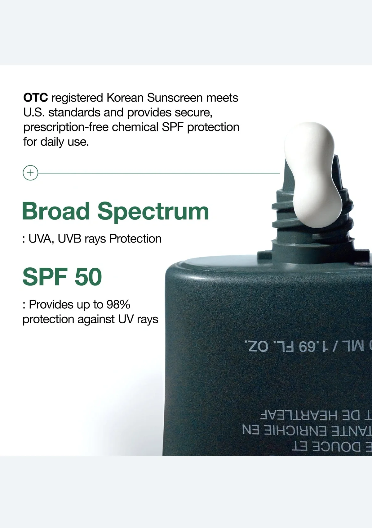 [ANUA] Heartleaf Silky Moisture Sun Cream SPF 50+ PA++++ 50ml - Image 5