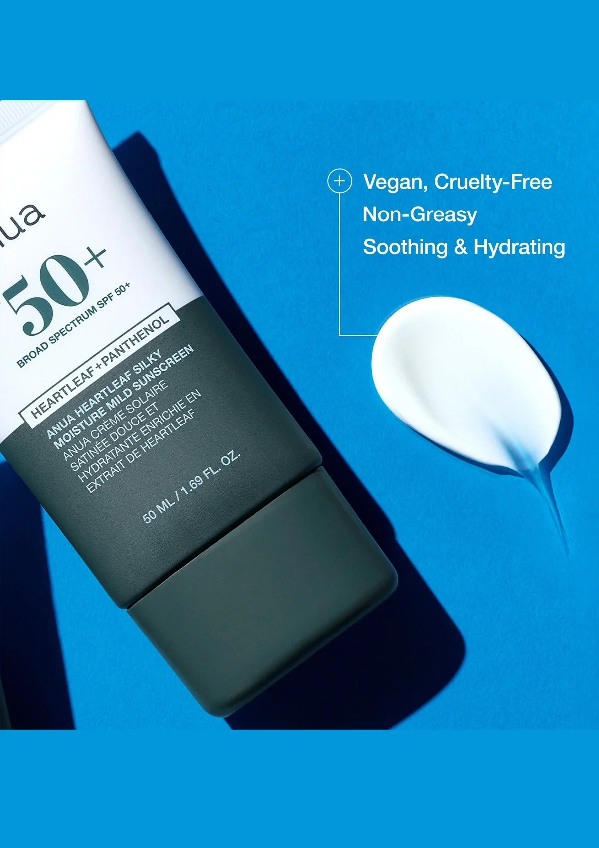 [ANUA] Heartleaf Silky Moisture Sun Cream SPF 50+ PA++++ 50ml - Image 6