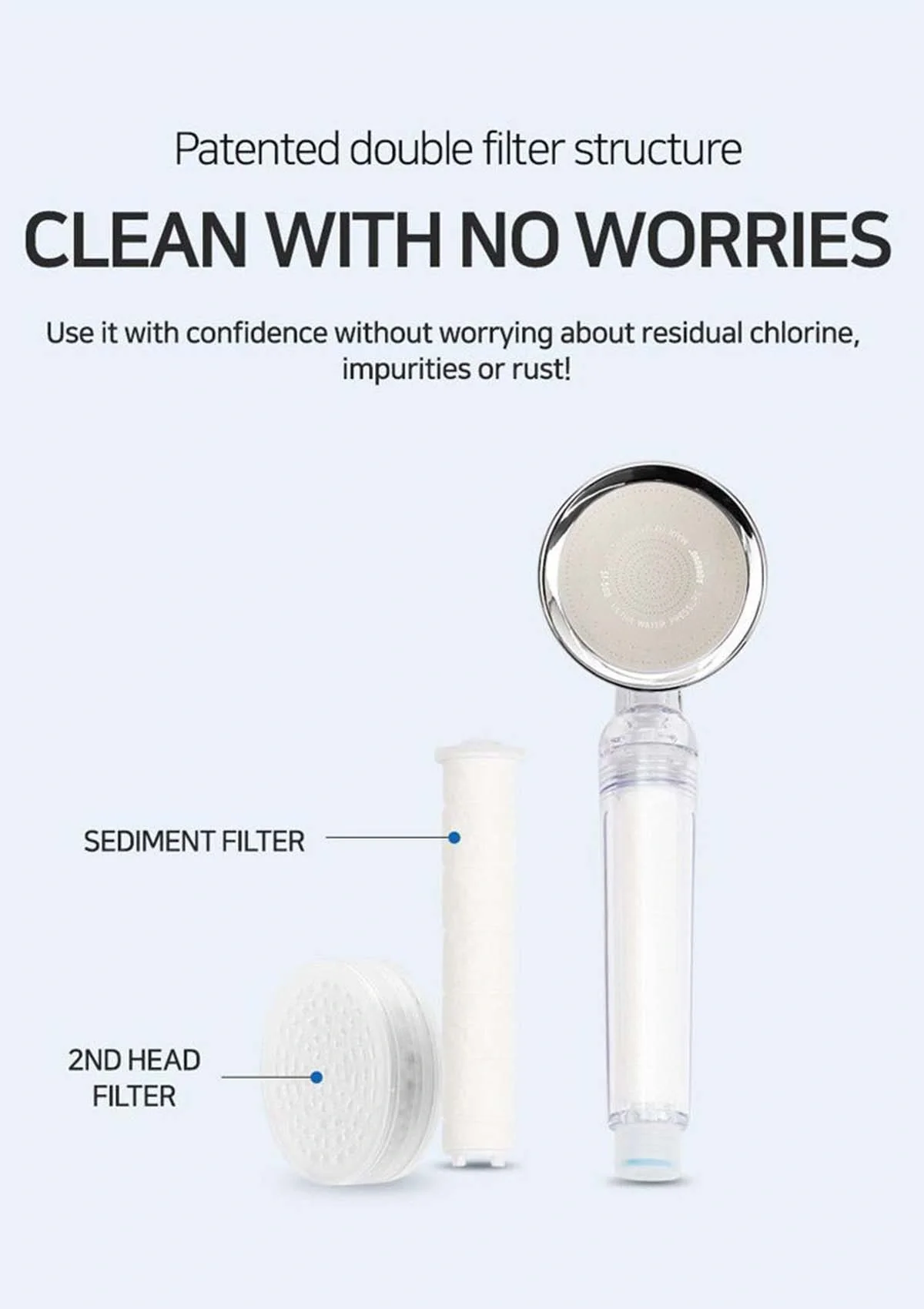 [AQUADUO] Water-Saving Anion Showerhead - Image 17