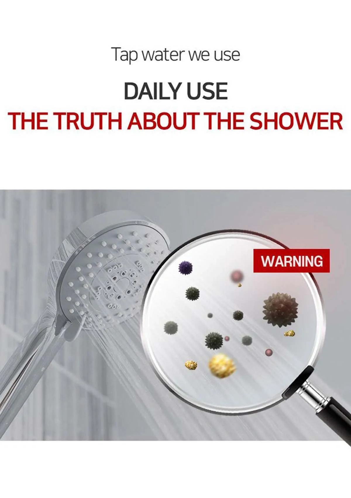 [AQUADUO] Water-Saving Anion Showerhead - Image 13