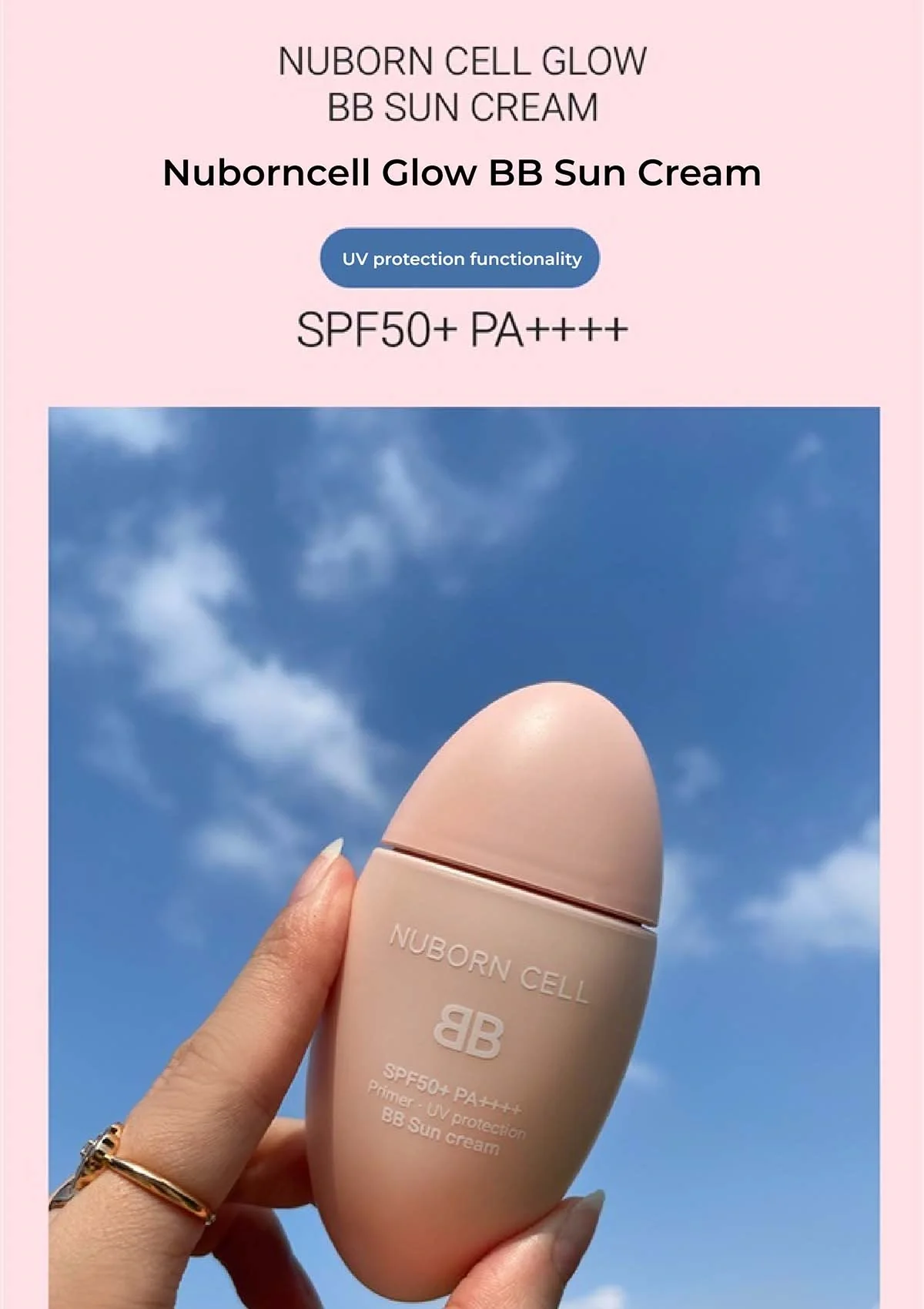 [BLANC DUBU] Nuborn Cell BB Sun Cream SPF 50+ PA++++ 40ml - Image 3