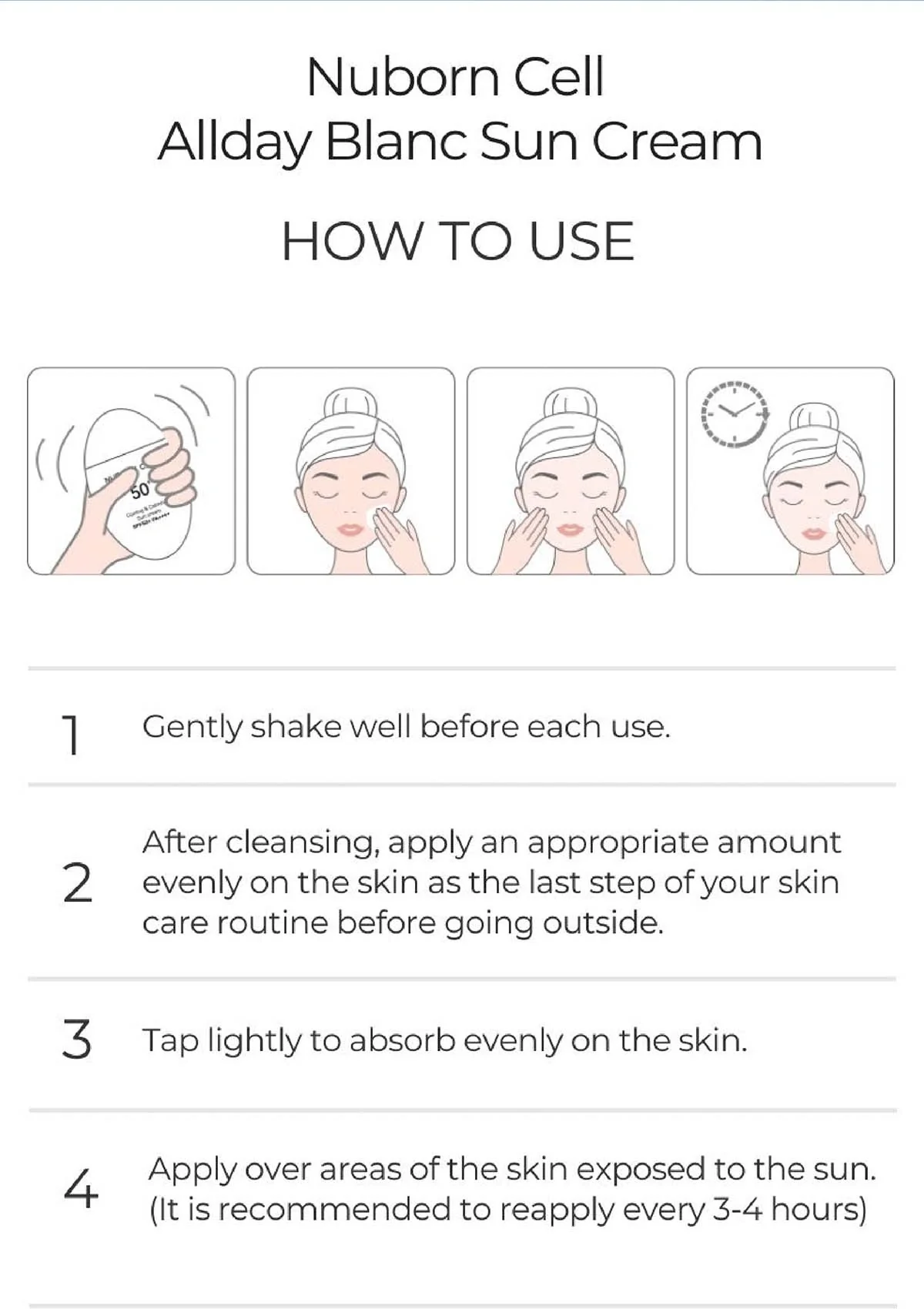 [BLANC DUBU] Nuborn Cell Calming & BB Sun Cream  SPF 50+ PA++++ 40ml - Image 28