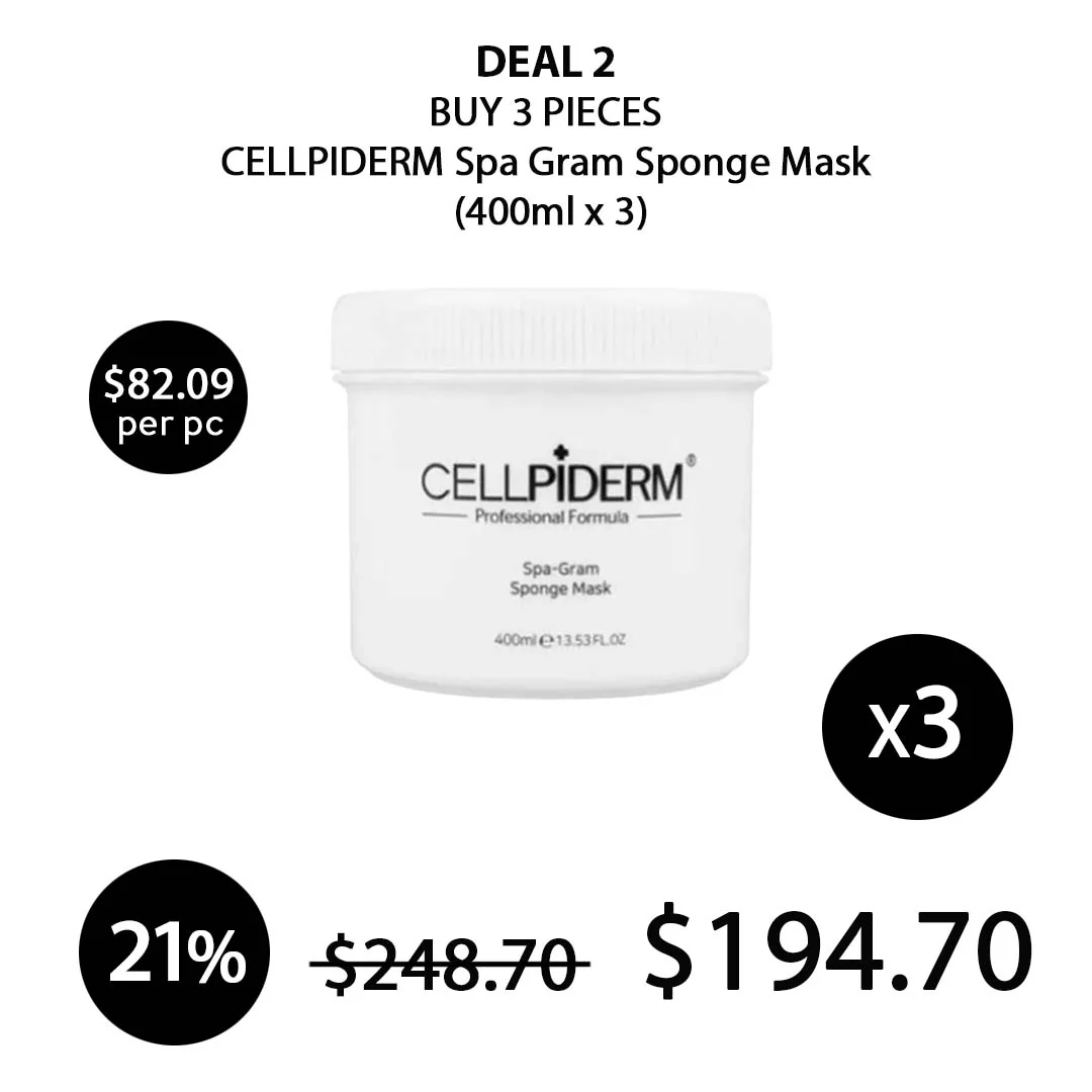 [CELLPIDERM] Spa Gram Sponge Mask 400ml - Image 5