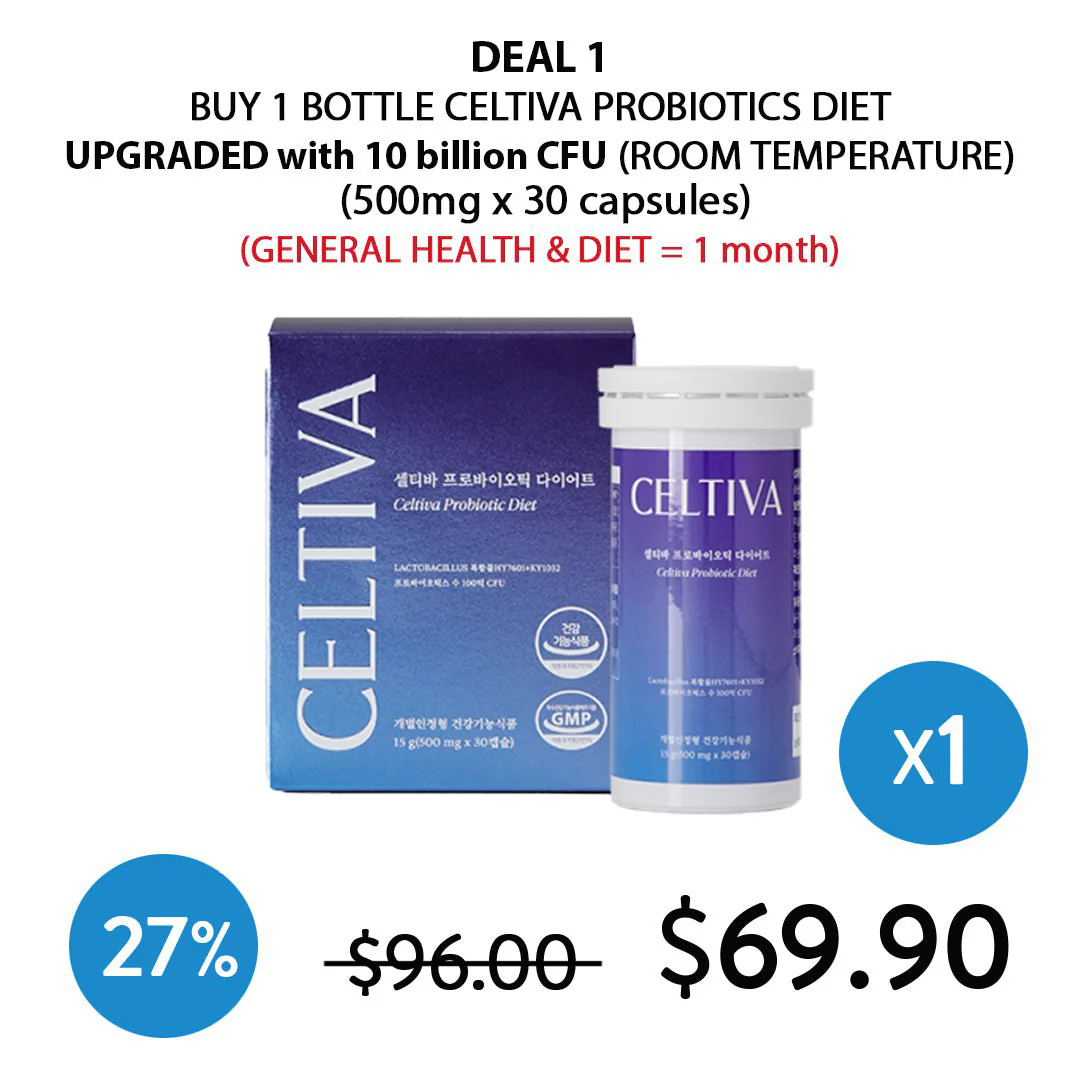 [CELTIVA] UPGRADED VERSION KFDA-certified Probiotics Diet (1 Box = 500mg X 30 Capsules) - Image 7