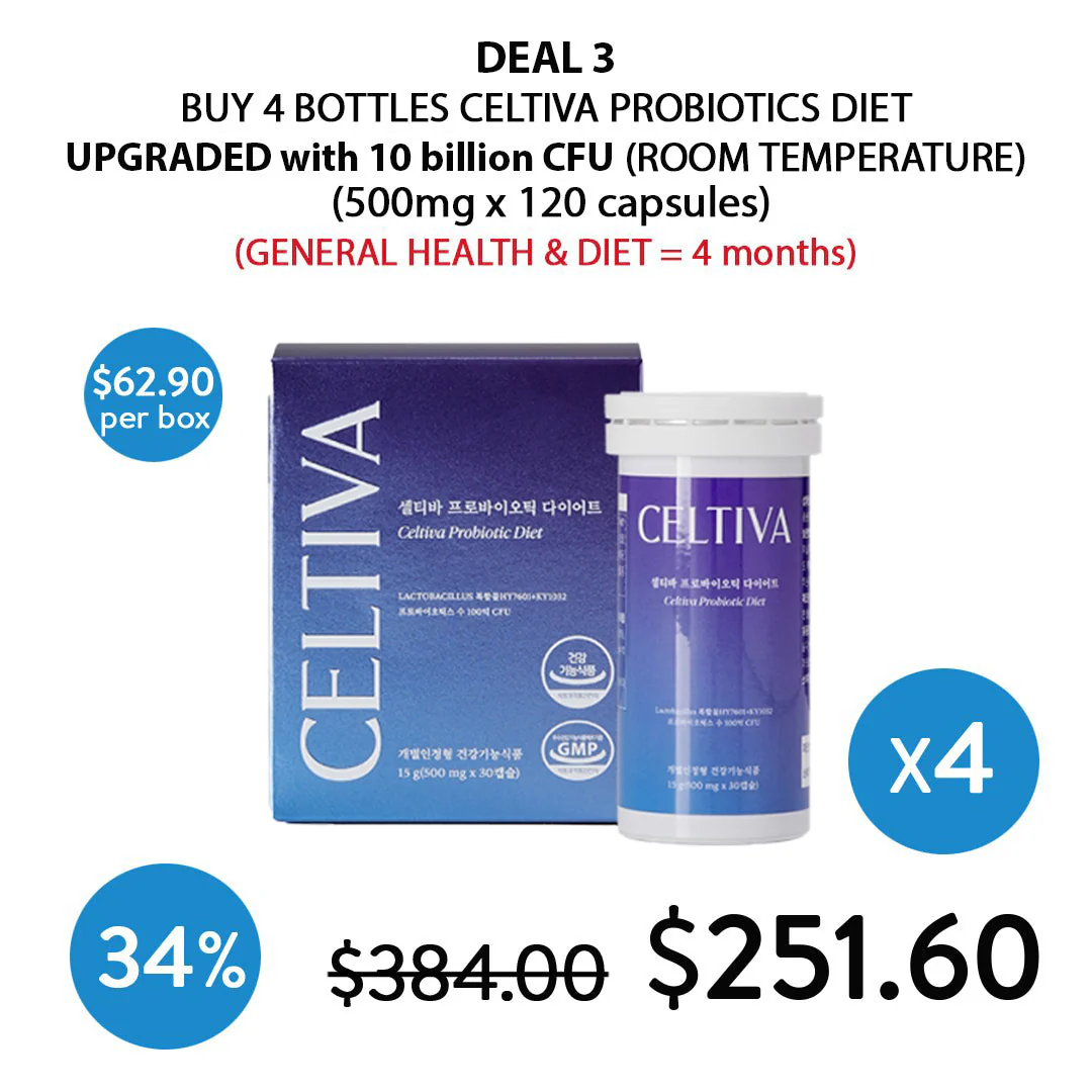 [CELTIVA] UPGRADED VERSION KFDA-certified Probiotics Diet (1 Box = 500mg X 30 Capsules) - Image 9
