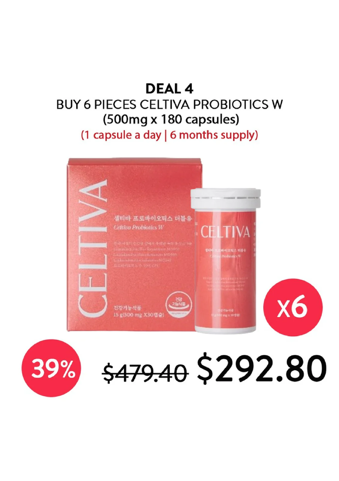 [CELTIVA] Probiotics W 50 Billion CFU for Digestive and Vaginal Health (1 Box = 500mg X 30 Capsules) - Image 5