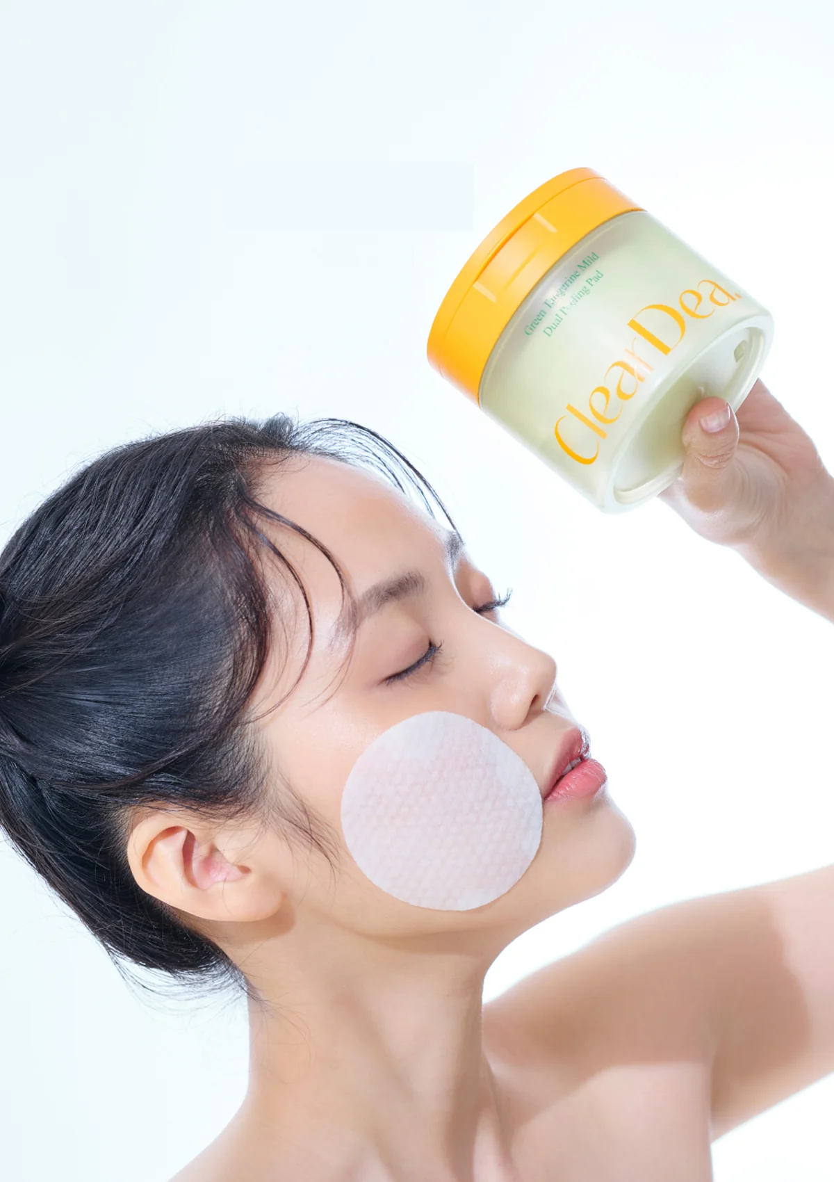 [CLEARDEA] Green Tangerine Mild Dual Peeling Pad 140ml (50 Pads) - Image 3