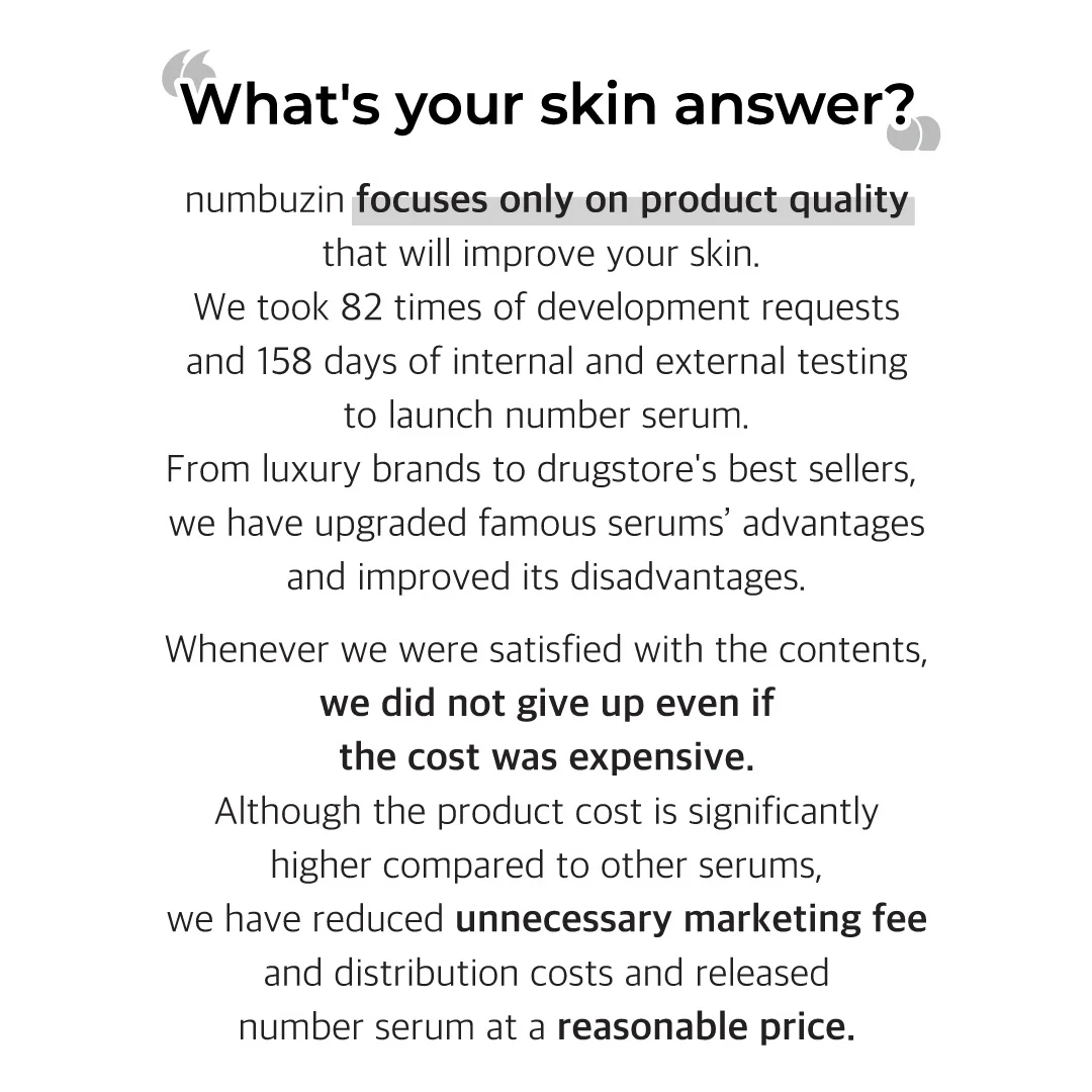 CLEARANCE SALE - [NUMBUZIN] No.7 Mild Green Soothing Serum 50ml - Image 14