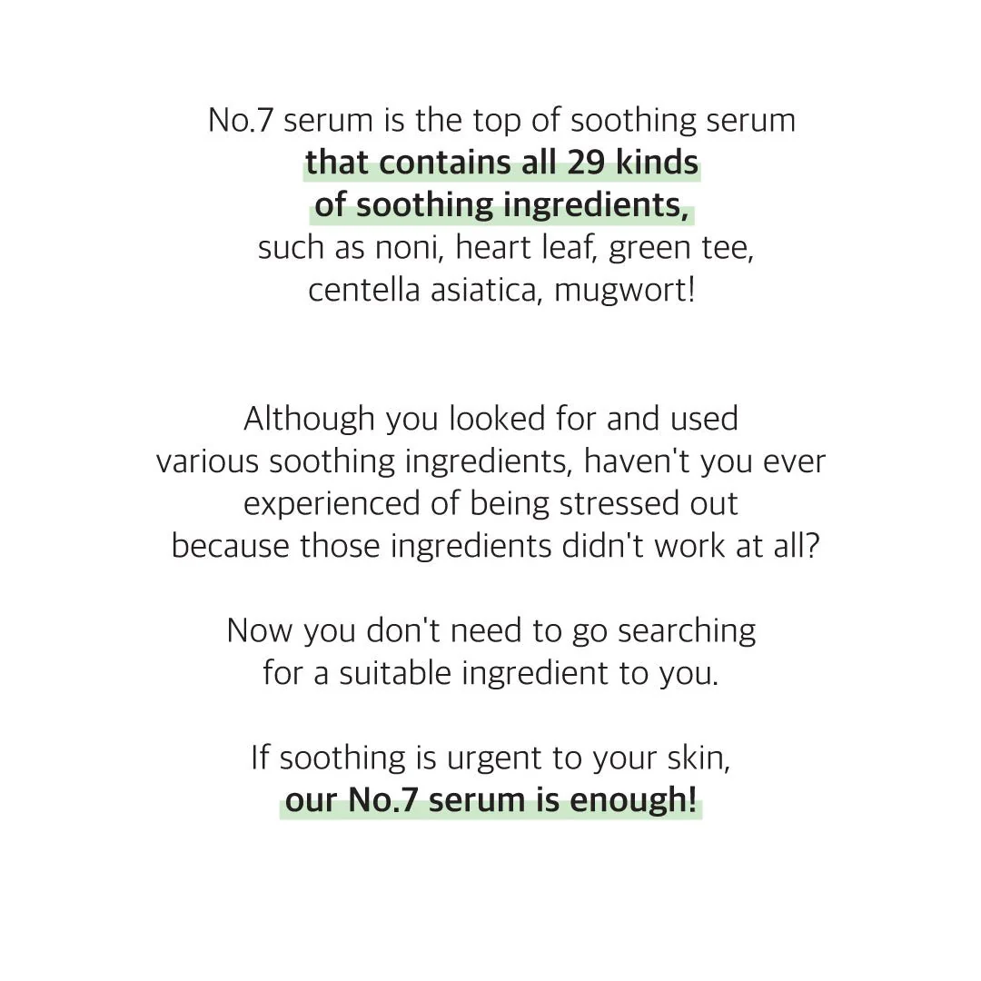 CLEARANCE SALE - [NUMBUZIN] No.7 Mild Green Soothing Serum 50ml - Image 5