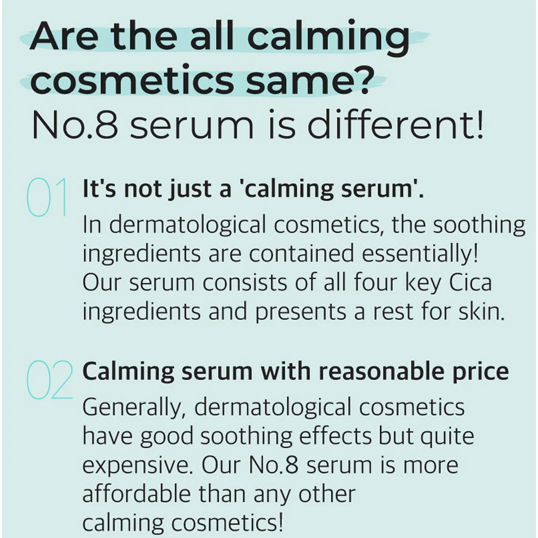 CLEARANCE SALE - [NUMBUZIN] No.8 Fine Cica Serum 50ml - Image 5
