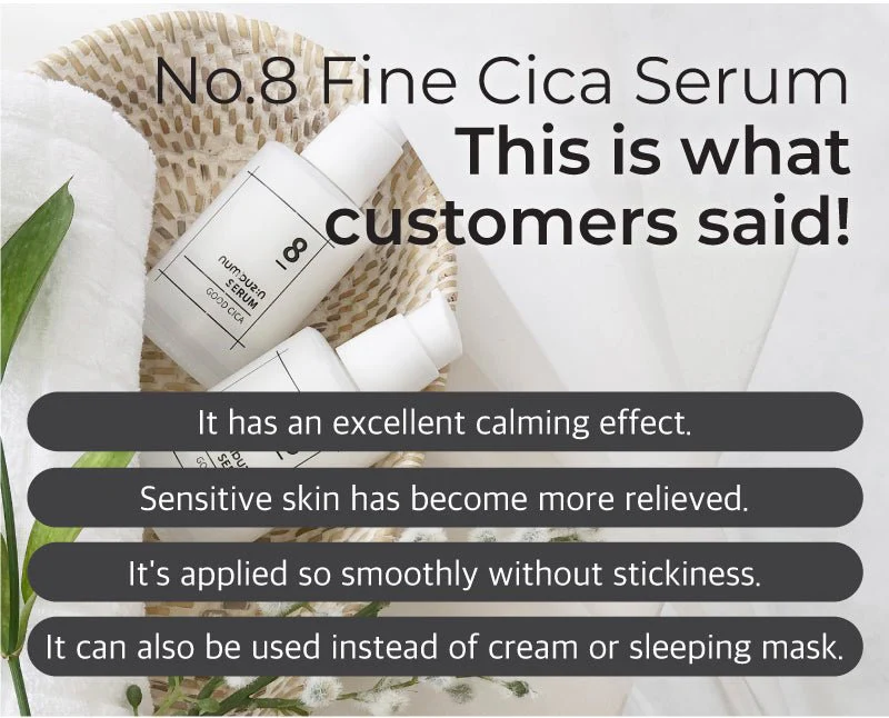 CLEARANCE SALE - [NUMBUZIN] No.8 Fine Cica Serum 50ml - Image 8