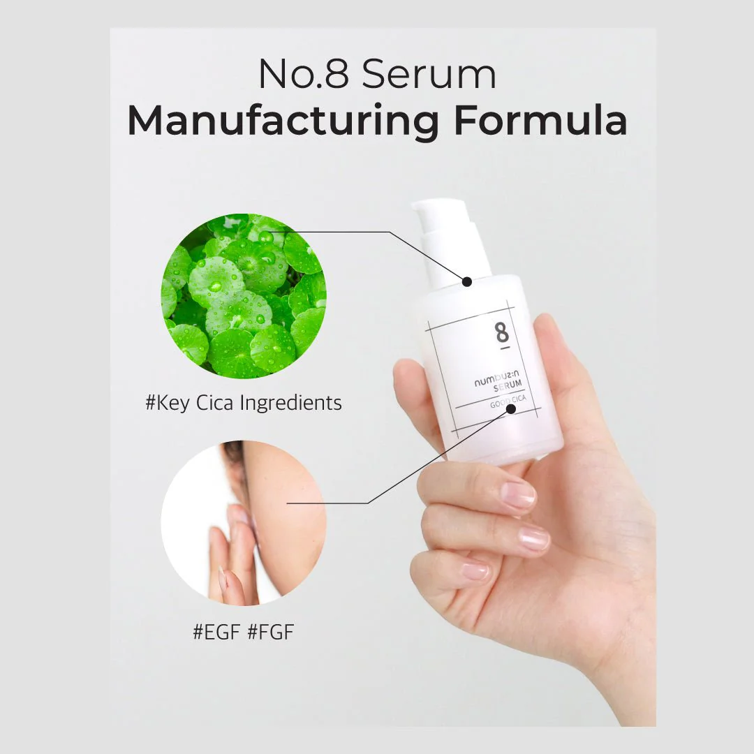 CLEARANCE SALE - [NUMBUZIN] No.8 Fine Cica Serum 50ml - Image 9
