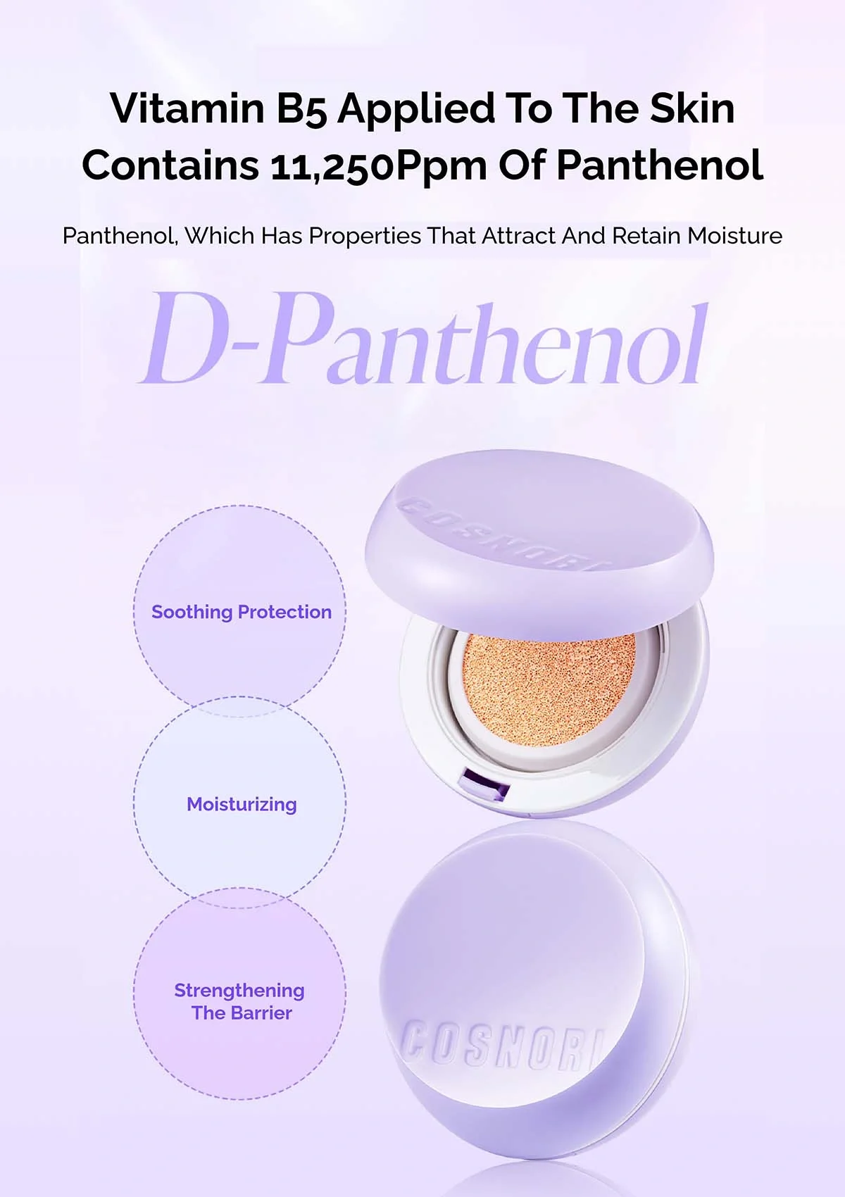 [COSNORI] Panthenol Barrier Cushion SPF 50+ PA++++ 12g - Image 9