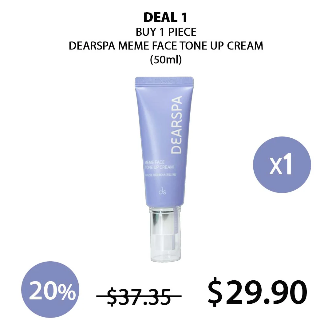 [DEARSPA]  In Shower Tone Up Cream 300ml | Meme Face Tone Up Cream 50ml - Image 7