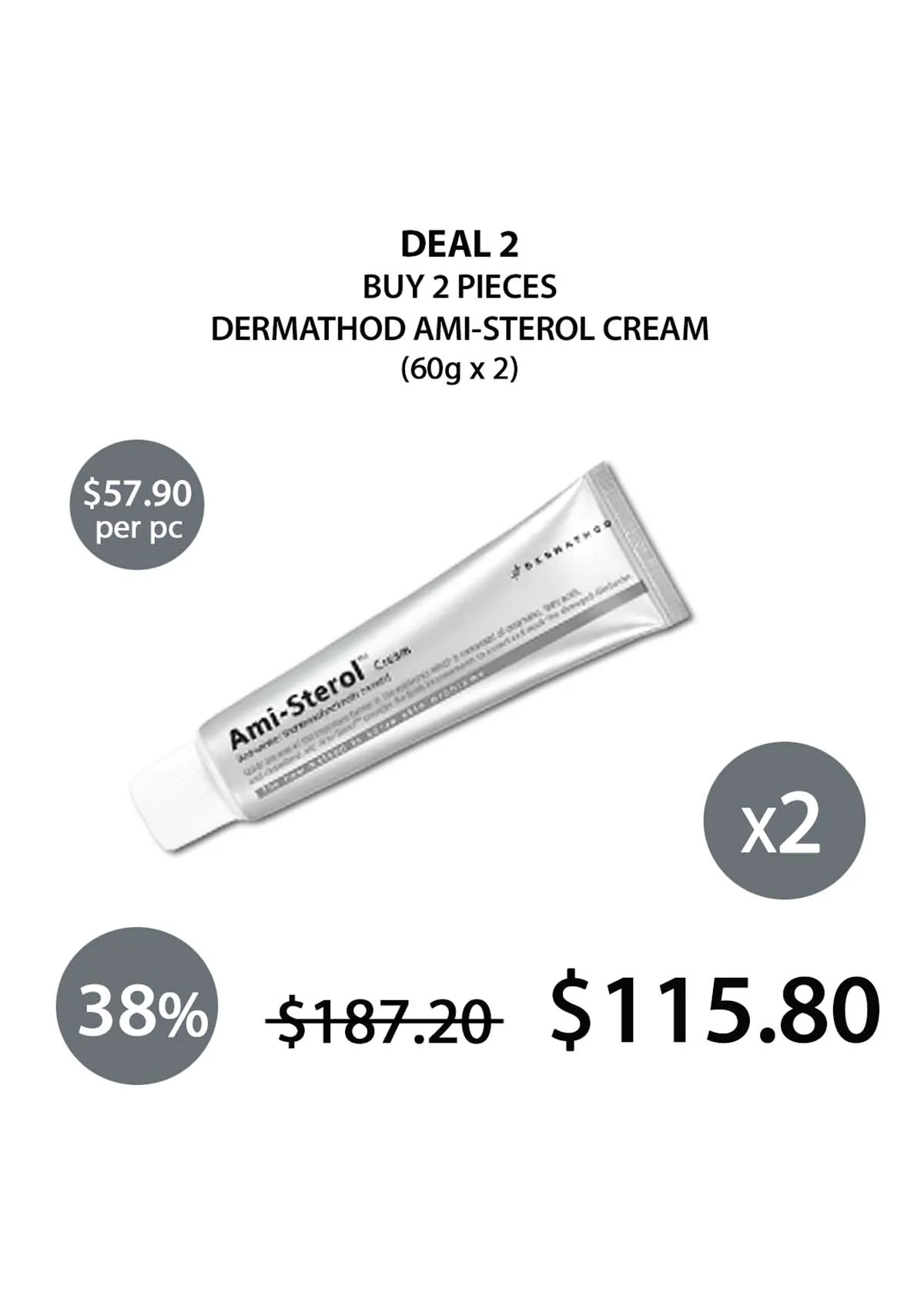 [DERMATHOD] Ami-Sterol Cream 60ml - Image 11