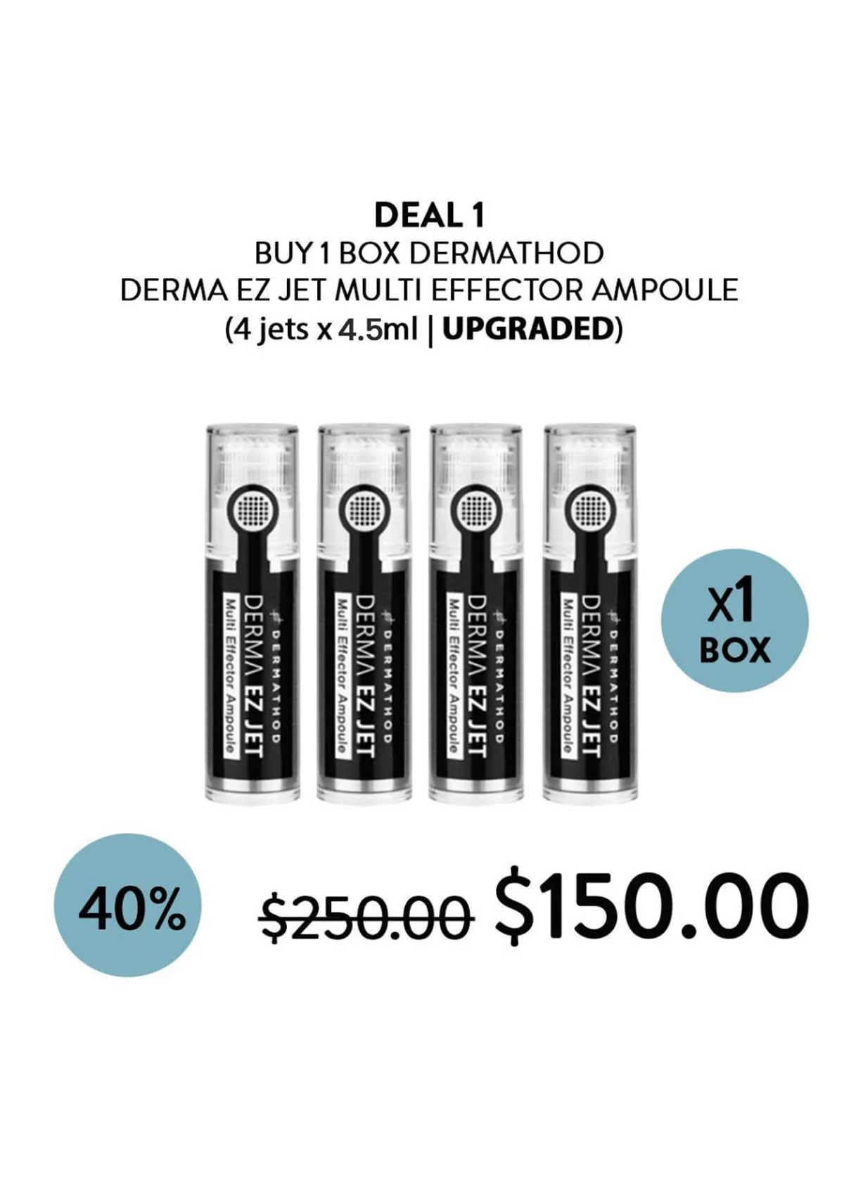 [DERMATHOD - UPGRADED VERSION] Derma Ez Jet Multi Effector Ampoule (1 Box = 4.5ml x 4 Jets) - Image 5