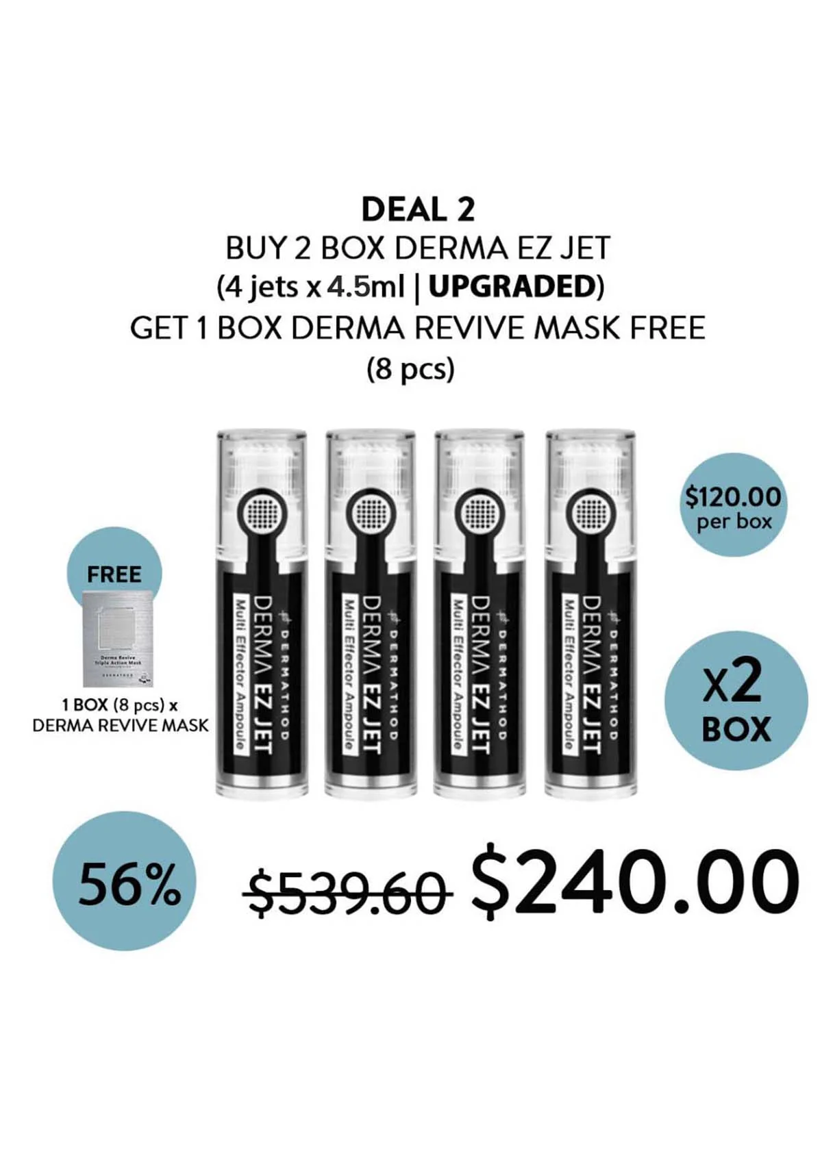 [DERMATHOD - UPGRADED VERSION] Derma Ez Jet Multi Effector Ampoule (1 Box = 4.5ml x 4 Jets) - Image 6