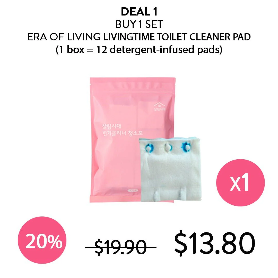 [ERA OF LIVING] Livingtime Toilet Cleaner Pad (1 Box = 12 Pads) - Image 6
