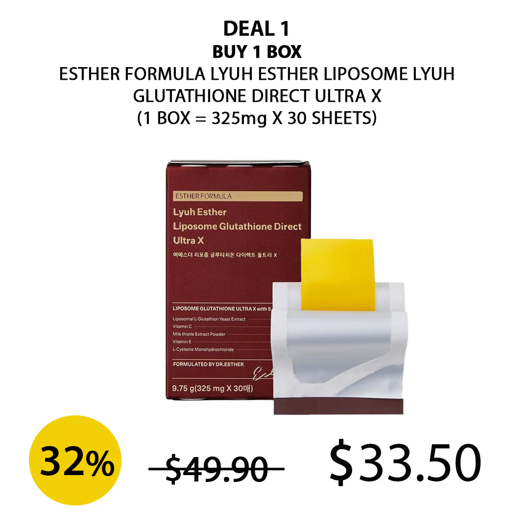[ESTHER FORMULA] Lyuh Esther Liposome Glutathione Direct Ultra X (1 Box = 325mg x 30sheets) - Image 5