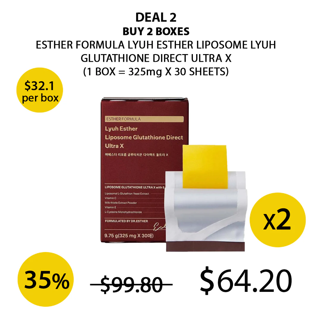 [ESTHER FORMULA] Lyuh Esther Liposome Glutathione Direct Ultra X (1 Box = 325mg x 30sheets) - Image 6
