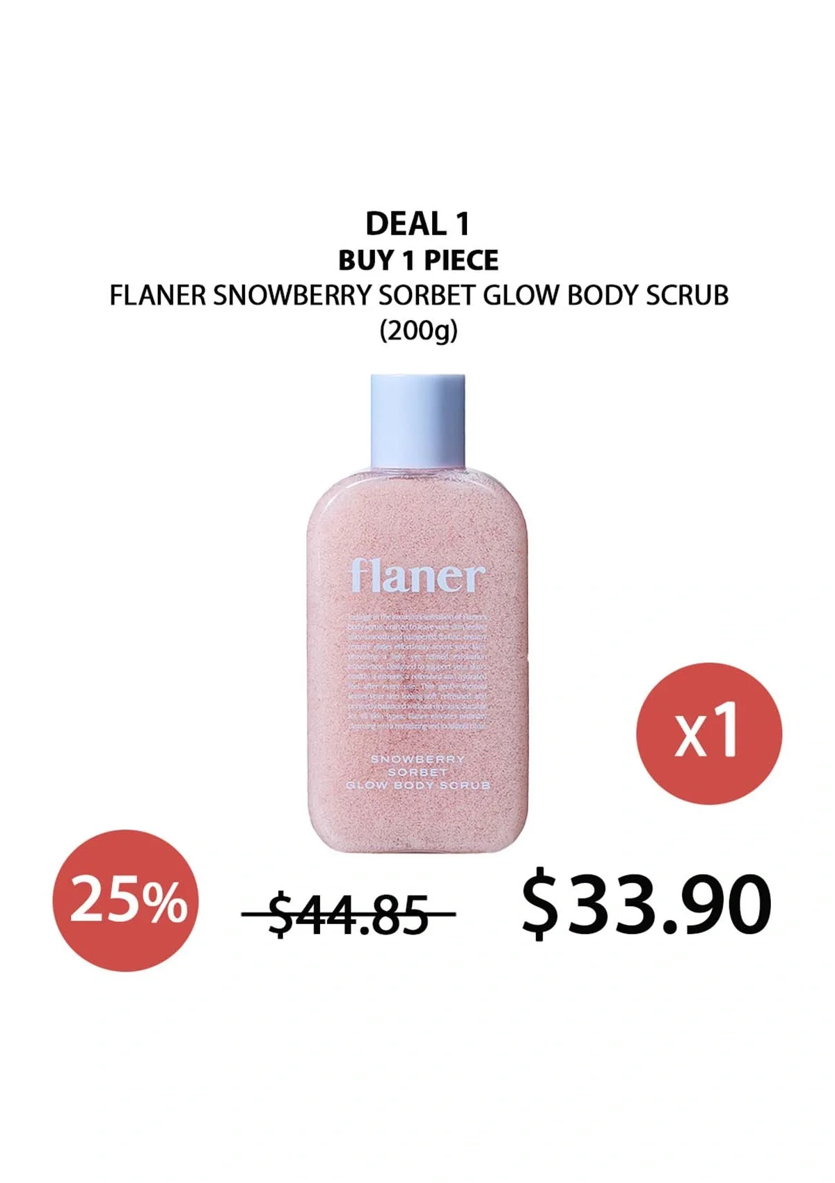 [FLANER] Snowberry Sorbet Glow Body Scrub 200g - Image 19
