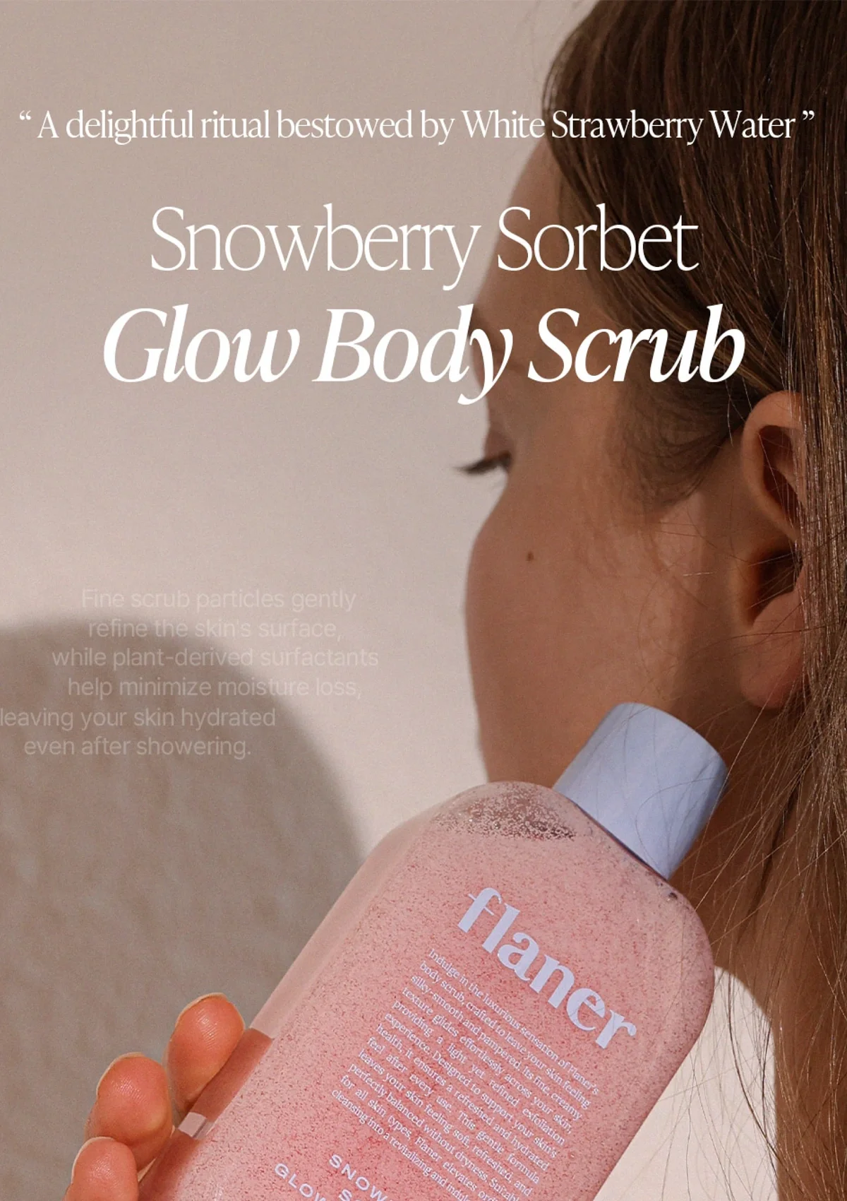 [FLANER] Snowberry Sorbet Glow Body Scrub 200g - Image 3