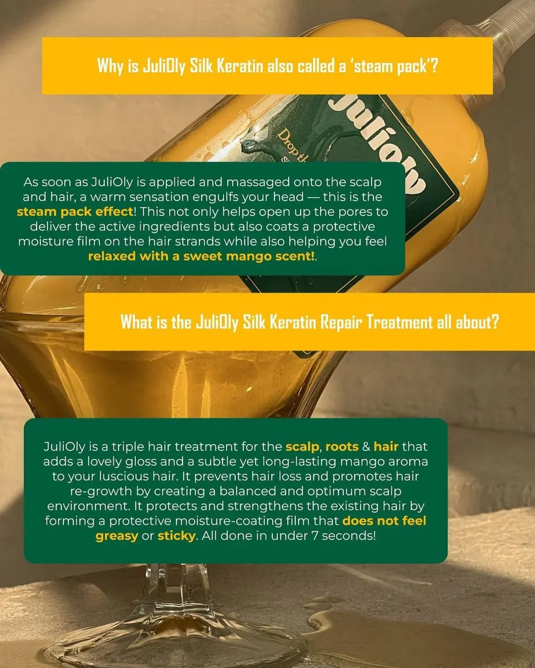 [JULIOLY] Silk Keratin Repair Treatment for Scalp and Hair 300ml - Image 14