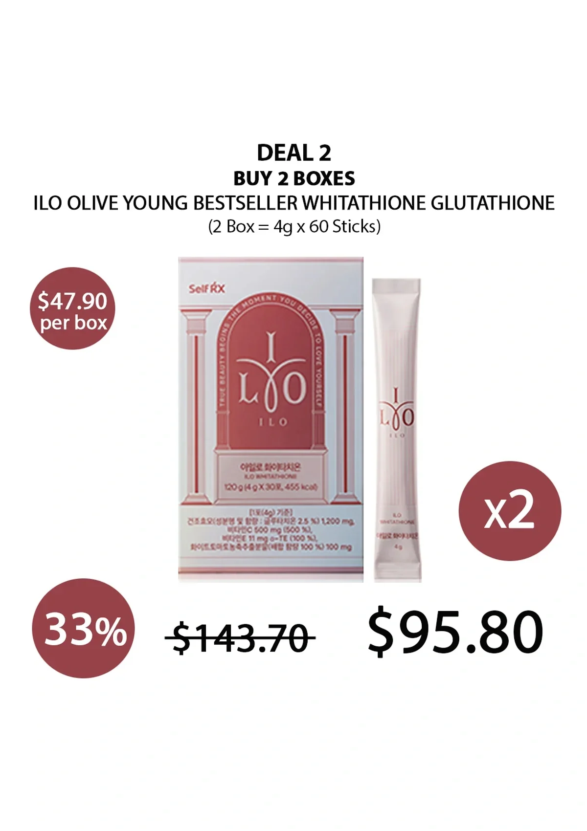 [ILO] Olive Young Bestseller Whitathione Glutathione (1 Box = 4g x 30 Sticks) - Image 15