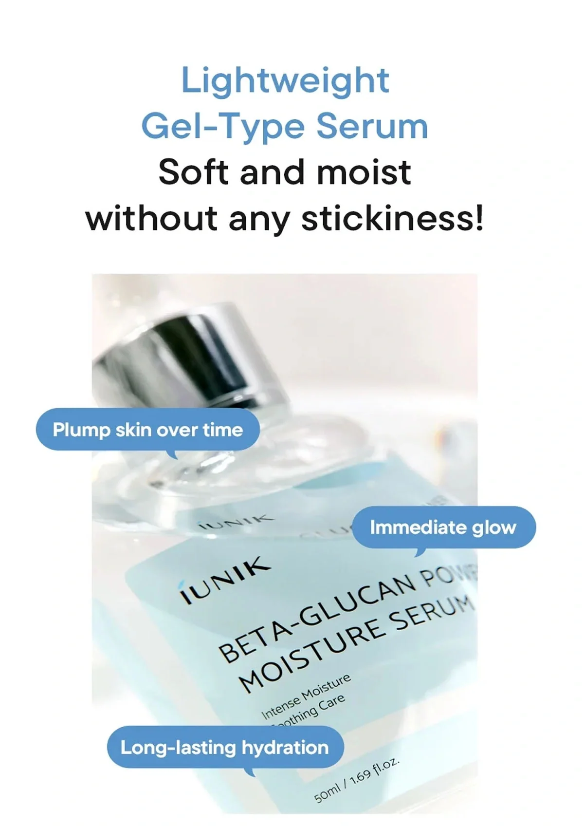 [iUNIK] Beta-Glucan Power Moisture Serum 50ml - Image 12