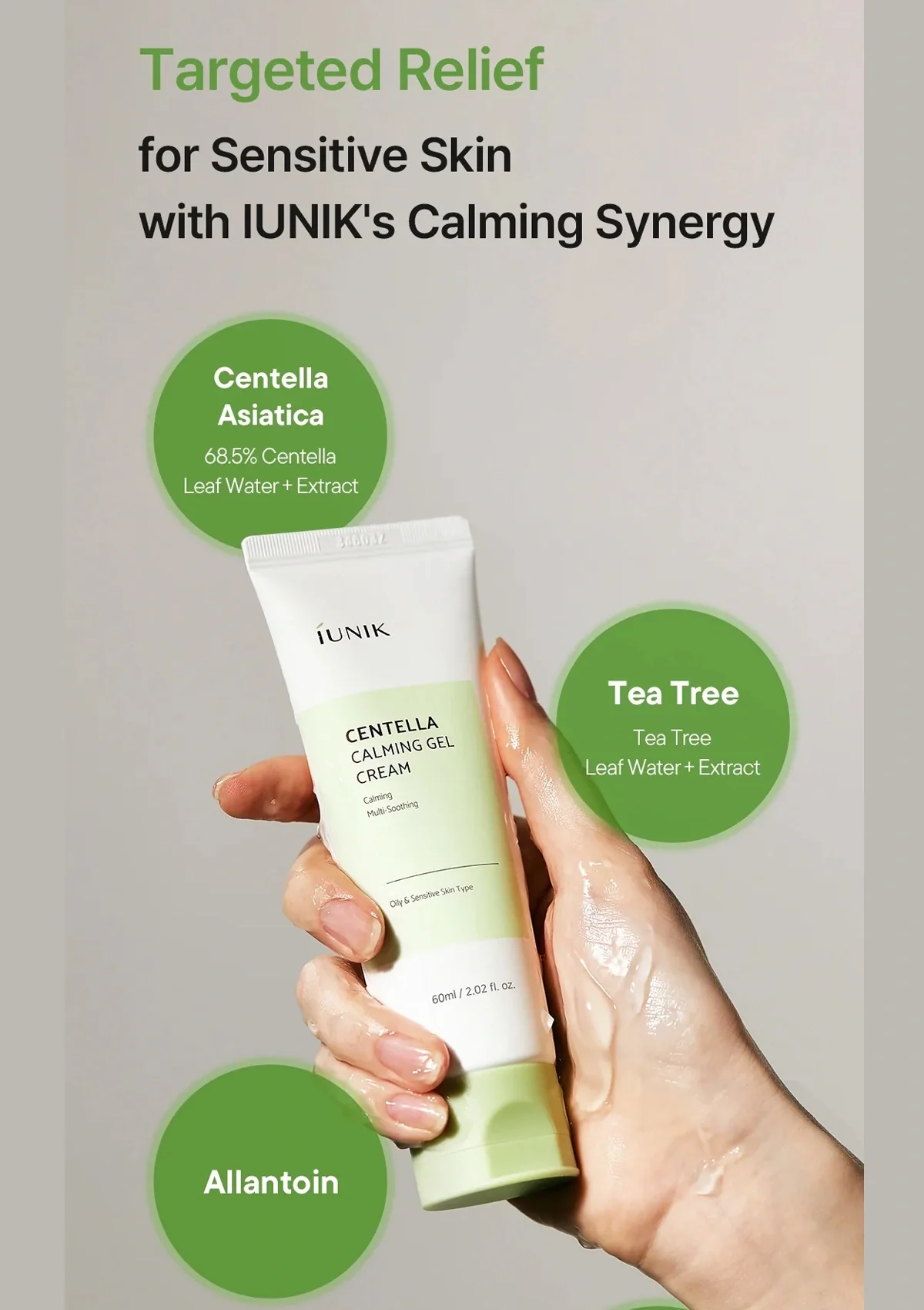 [iUNIK] Centella Calming Gel Cream 60ml - Image 6
