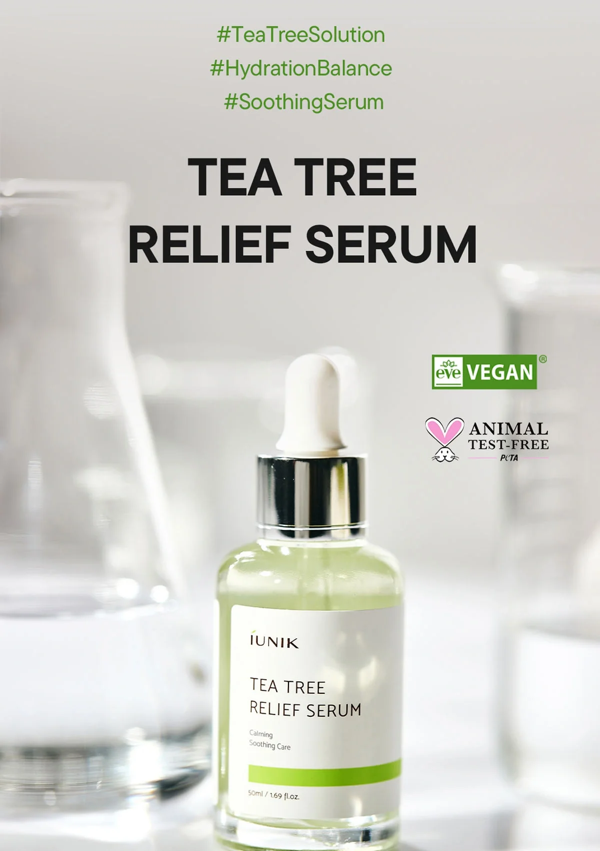 [iUNIK] Tea Tree Relief Serum 50ml - Image 3