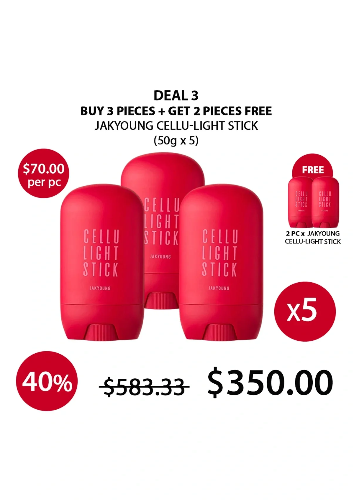 [JAKYOUNG] Cellu-Light Stick I Lift Up Light Cream 50g - Image 40