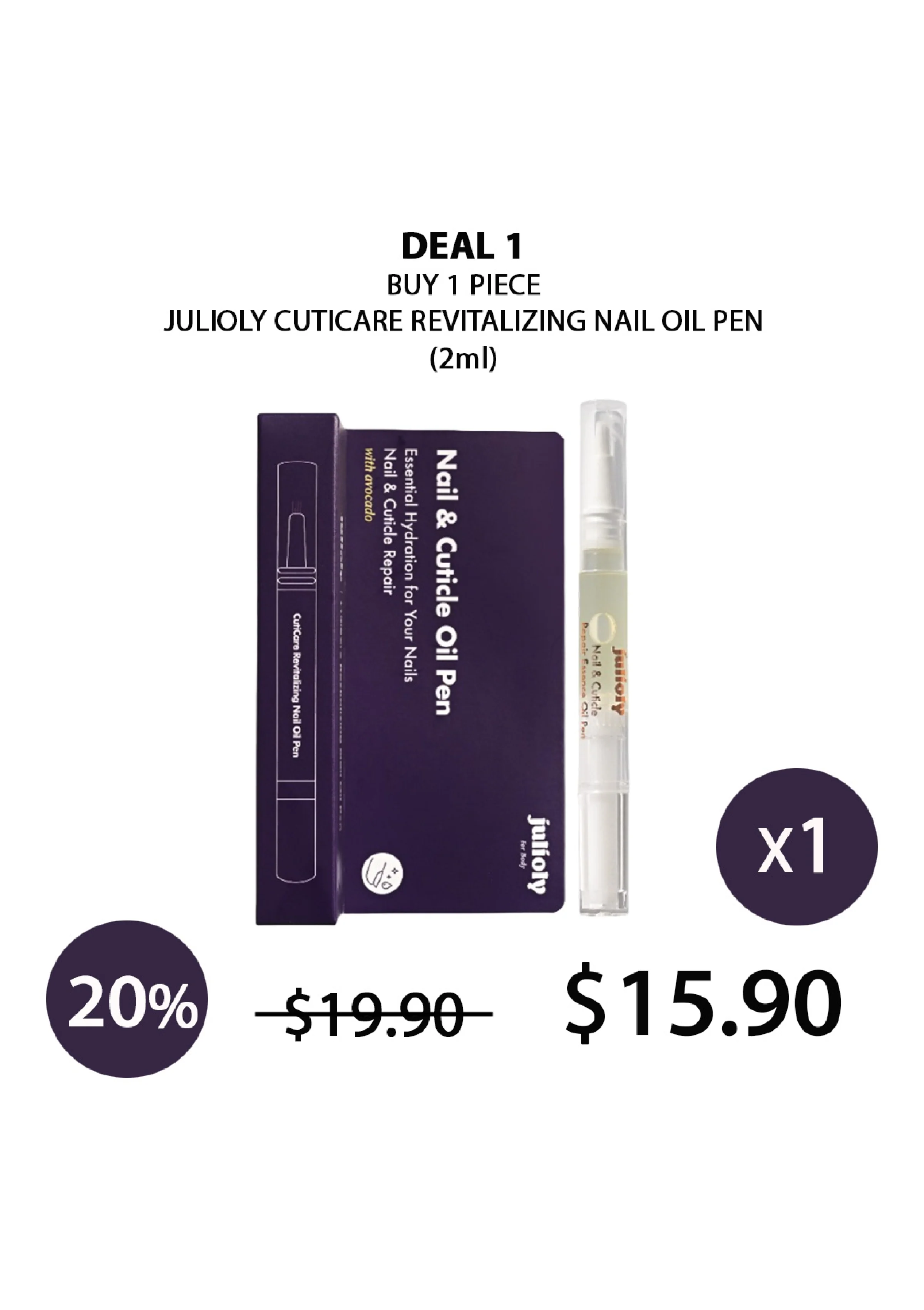 [JULIOLY] CutiCare Revitalizing Nail Oil Pen 2ml - Image 16