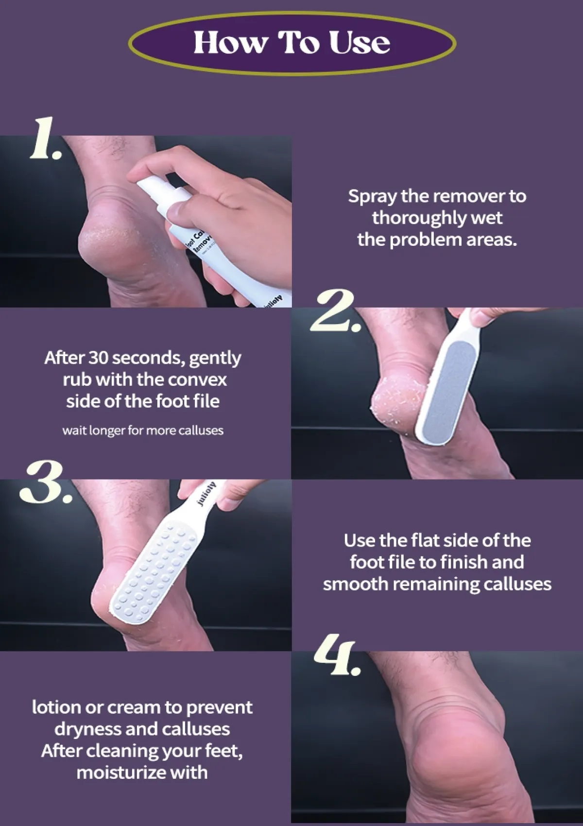 [JULIOLY] Foot Callus Remover Home Care Set - Image 23