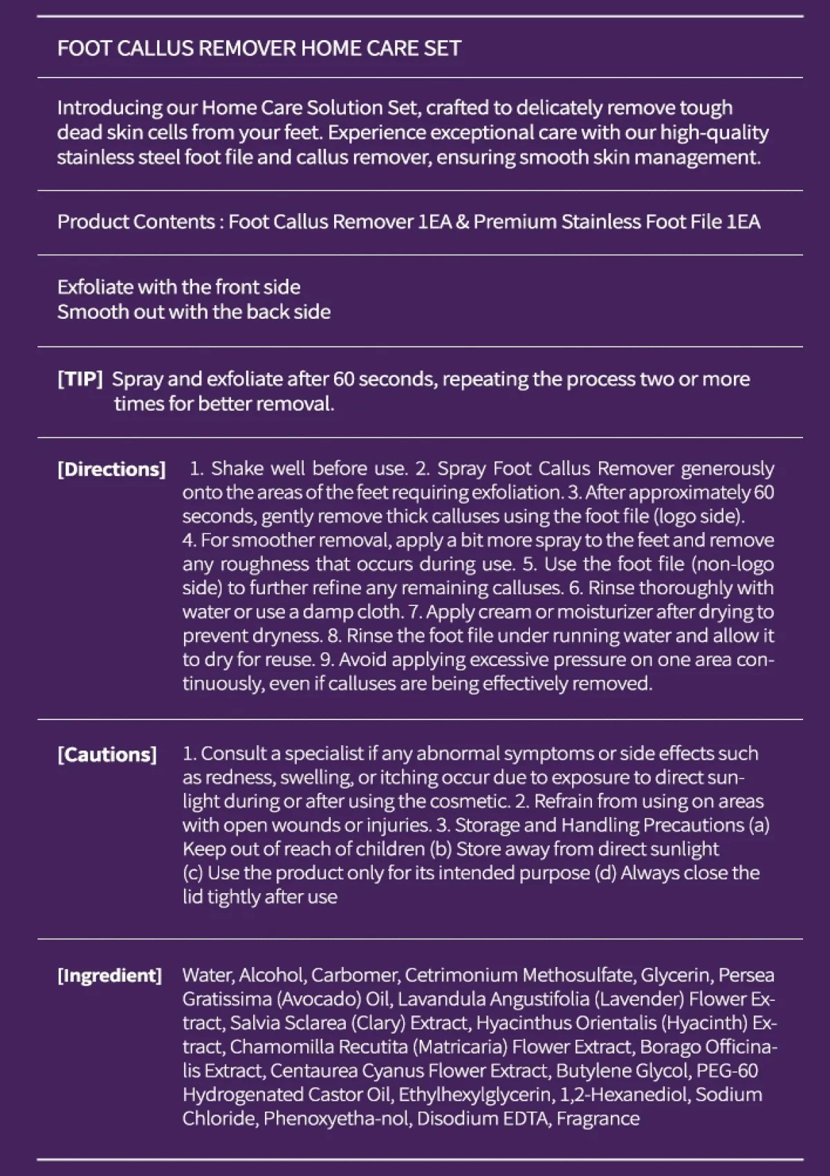 [JULIOLY] Foot Callus Remover Home Care Set - Image 26