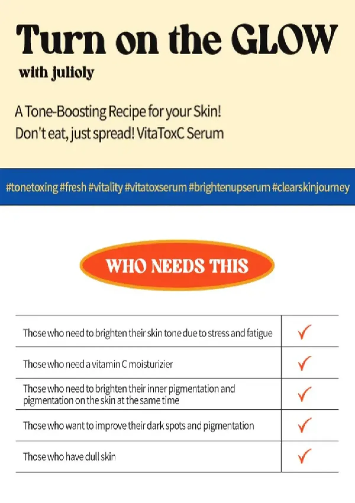 [JULIOLY] Superfood Vita ToxC Smoothie Serum 50ml - Image 5