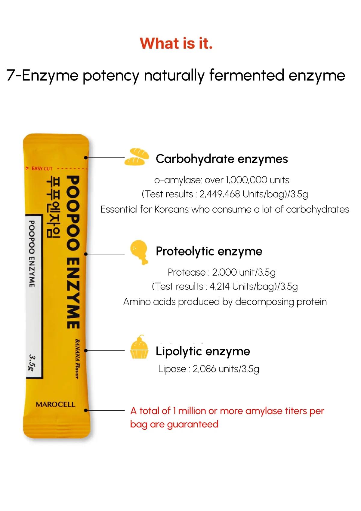 [MAROCELL] Poo Poo Enzyme Banana (1 Box = 3.5g x 30 Sticks) - Image 6