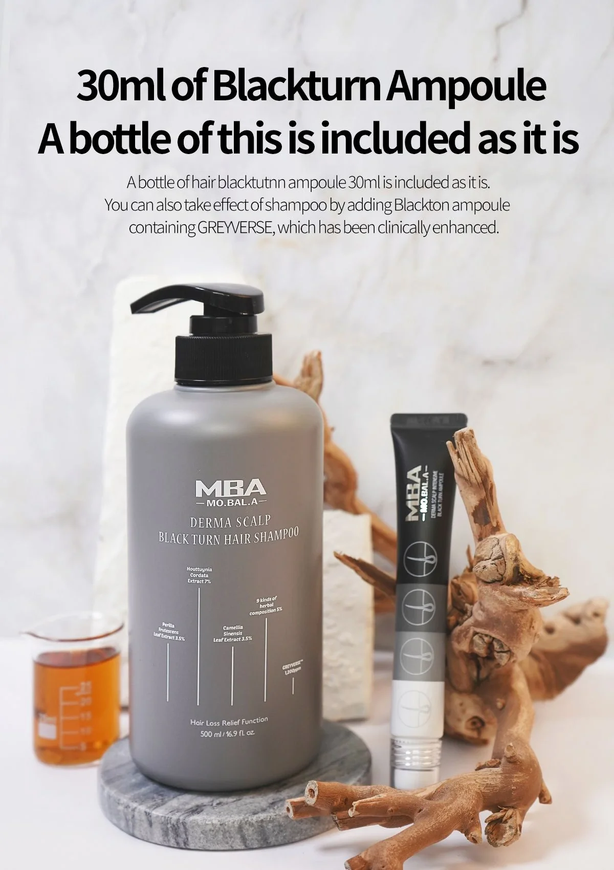 [MBA] Derma Black Turn & Protein Hair Shampoo 500ml - Image 14