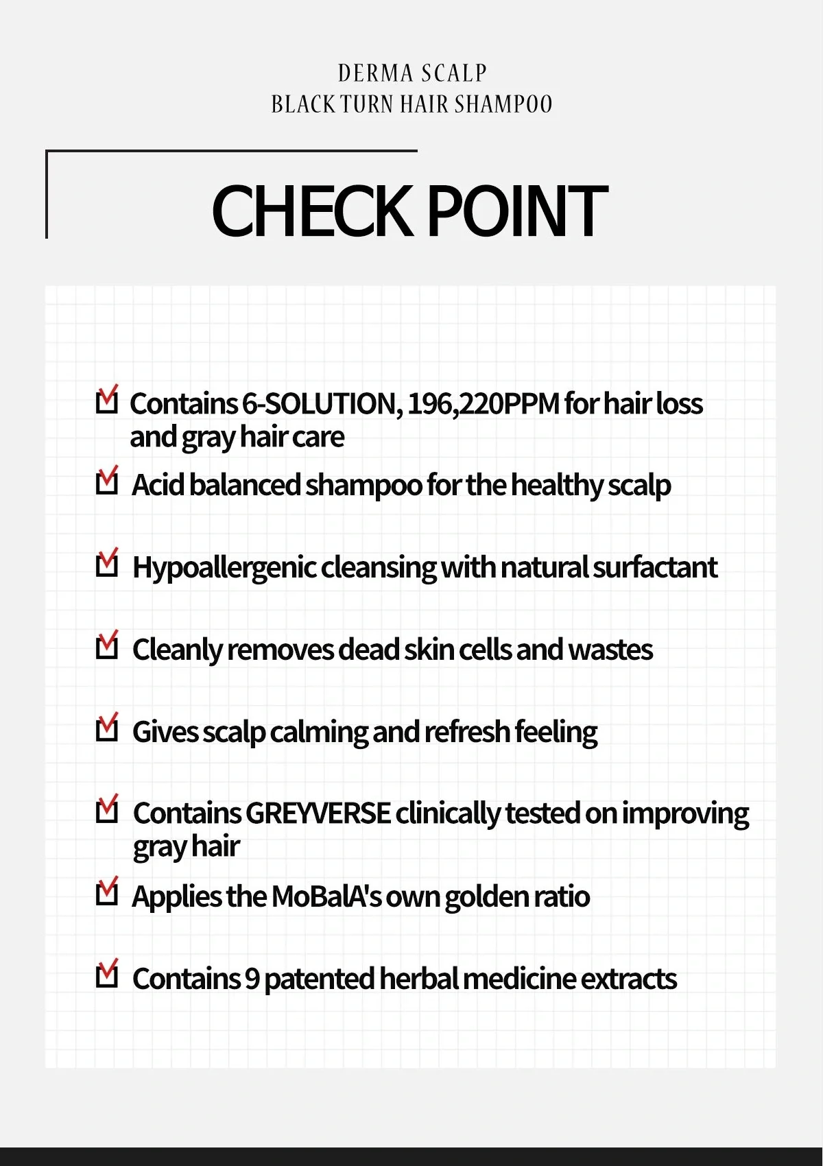 [MBA] Derma Black Turn & Protein Hair Shampoo 500ml - Image 9