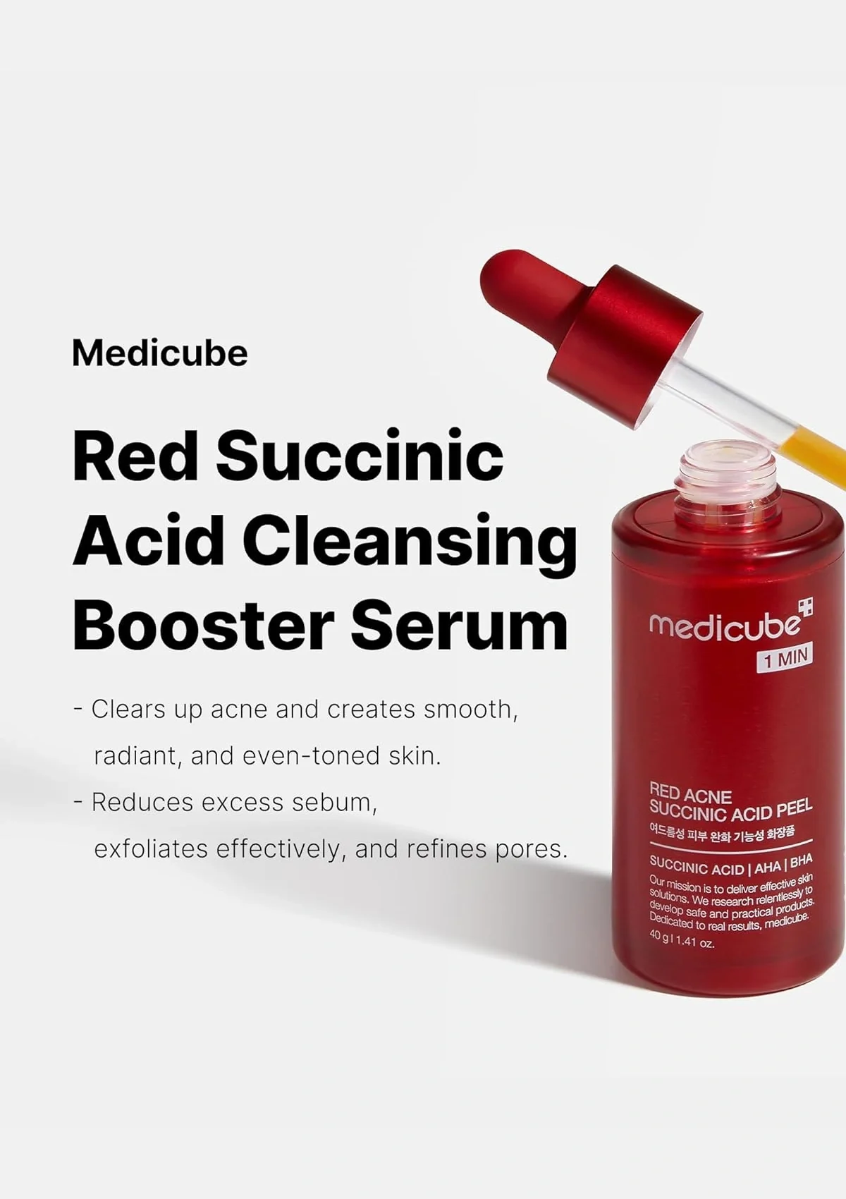 [MEDICUBE] Red Acne Succinic Acid Peel 40g - Image 3