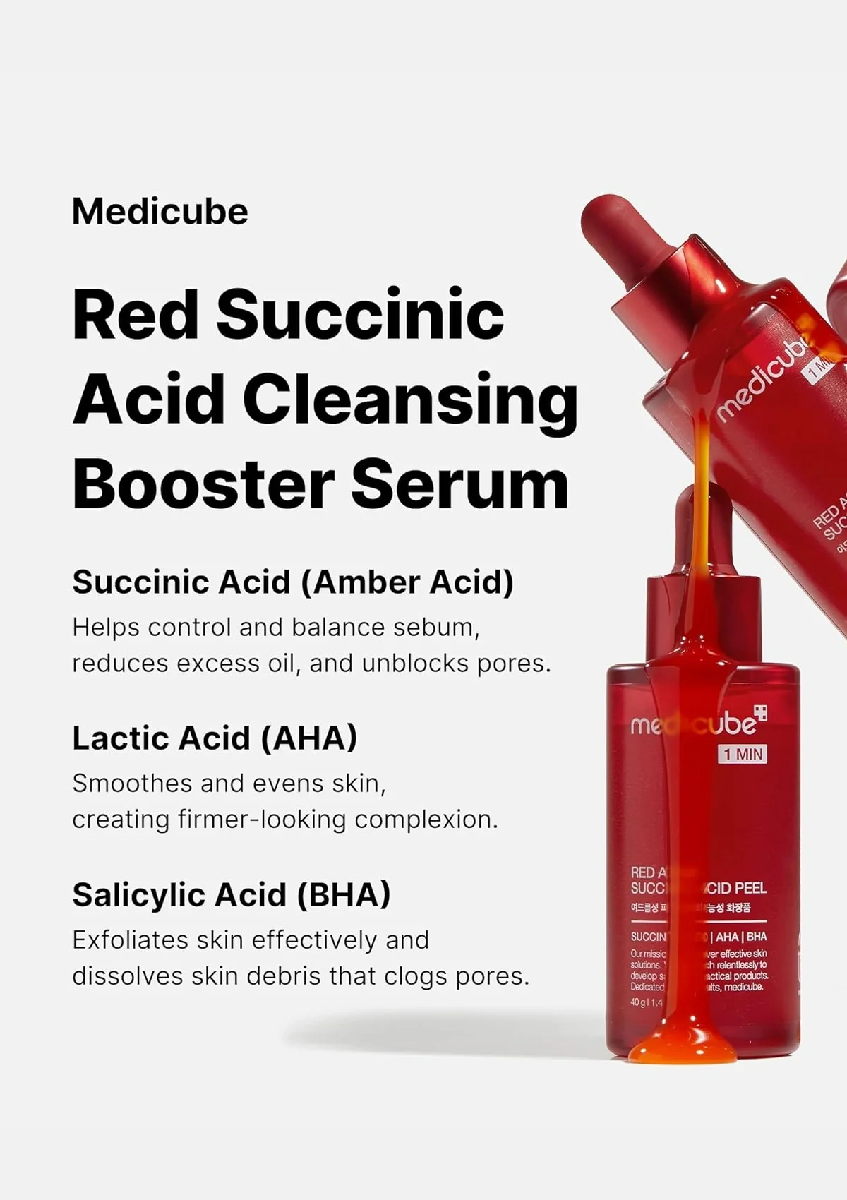 [MEDICUBE] Red Acne Succinic Acid Peel 40g - Image 4