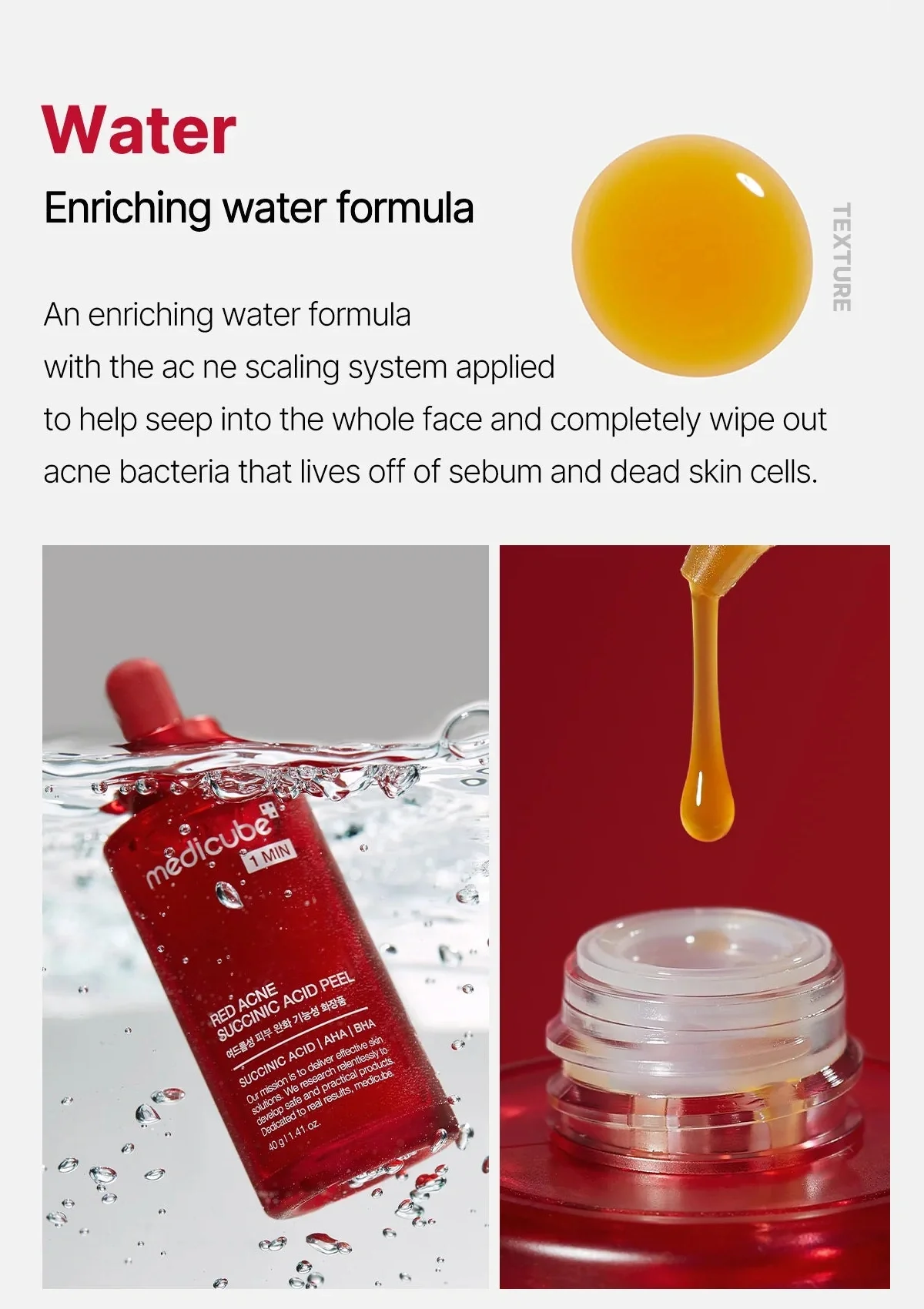 [MEDICUBE] Red Acne Succinic Acid Peel 40g - Image 5
