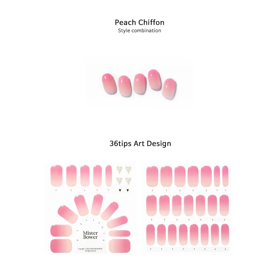 [Mister Bower] Volume Gel Nail - PEACH CHIFFON - Image 7