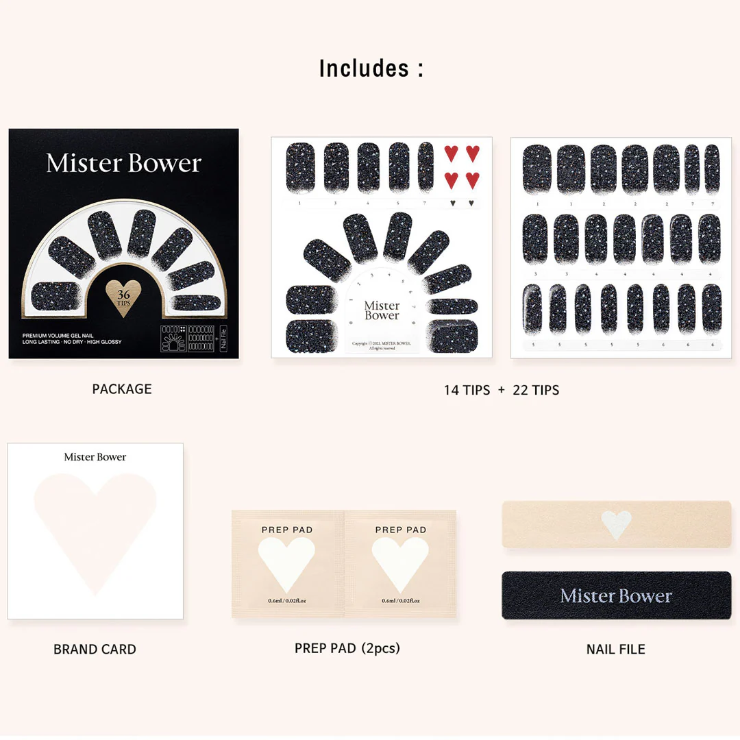 [Mister Bower] Volume Gel Nail - Starry Night - Image 10