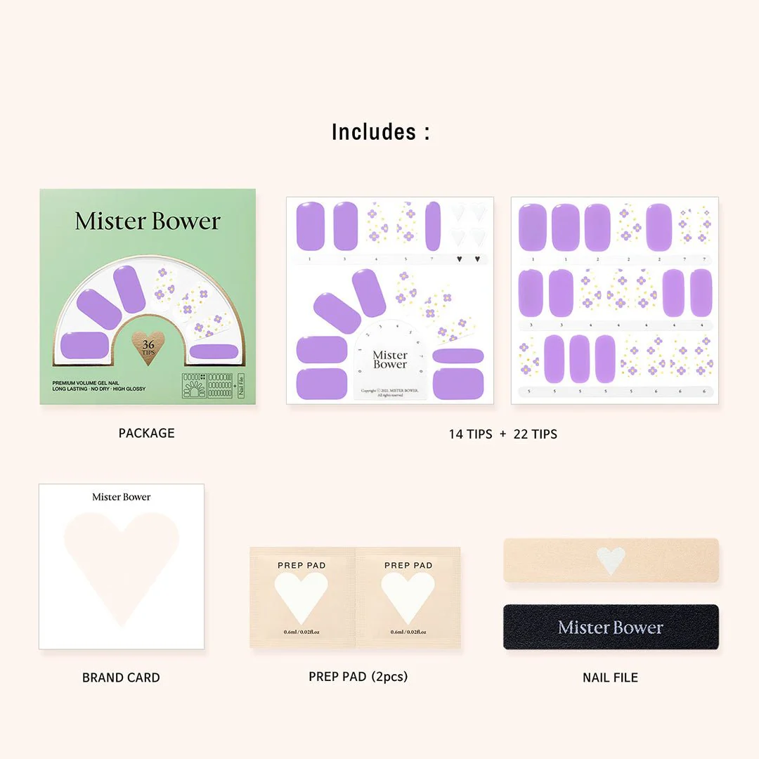 [Mister Bower] Volume Gel Nail - Sweet Lavender - Image 11