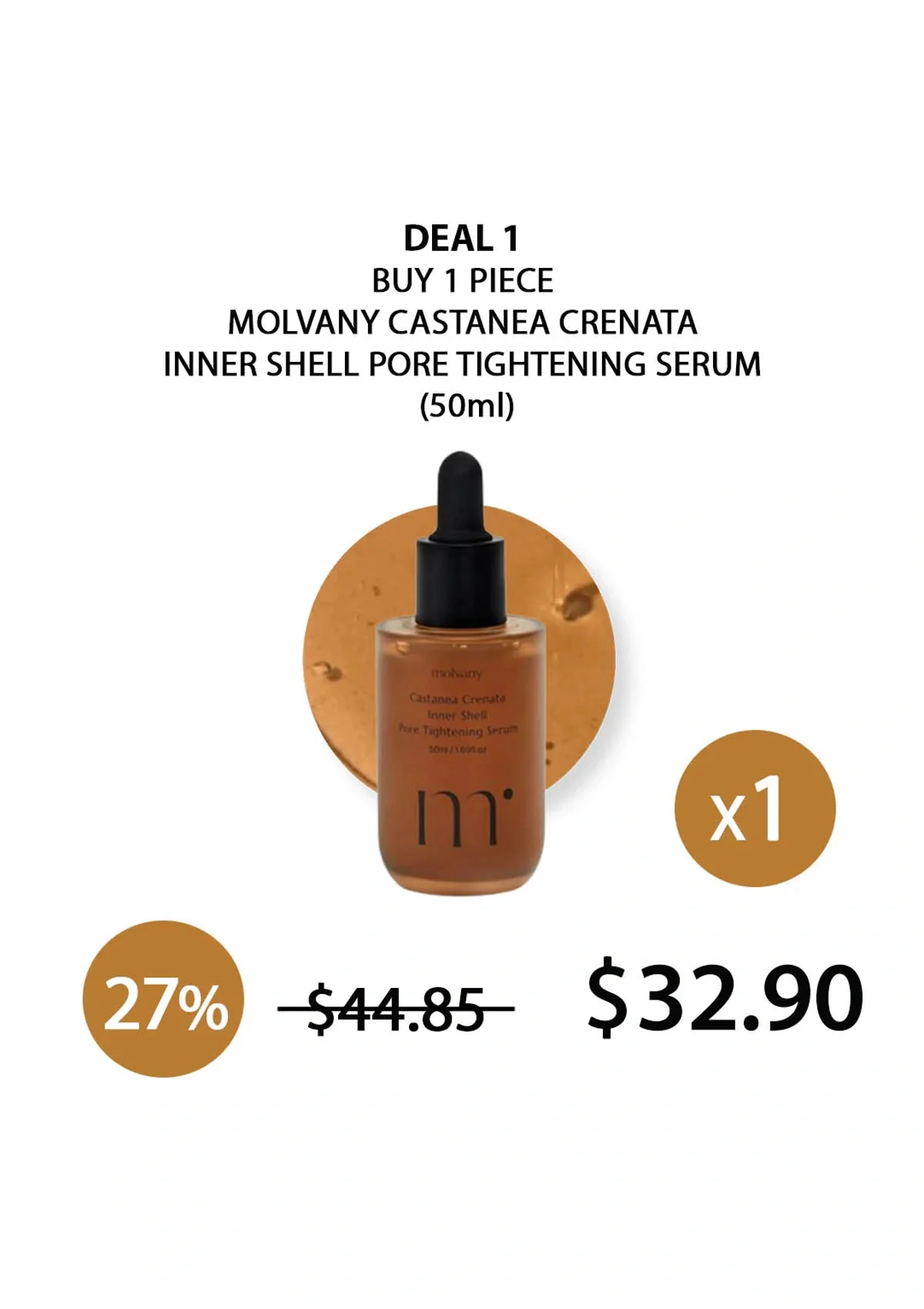 [MOLVANY] Castanea Crenata Inner Shell Pore Tightening Serum 50ml - Image 17